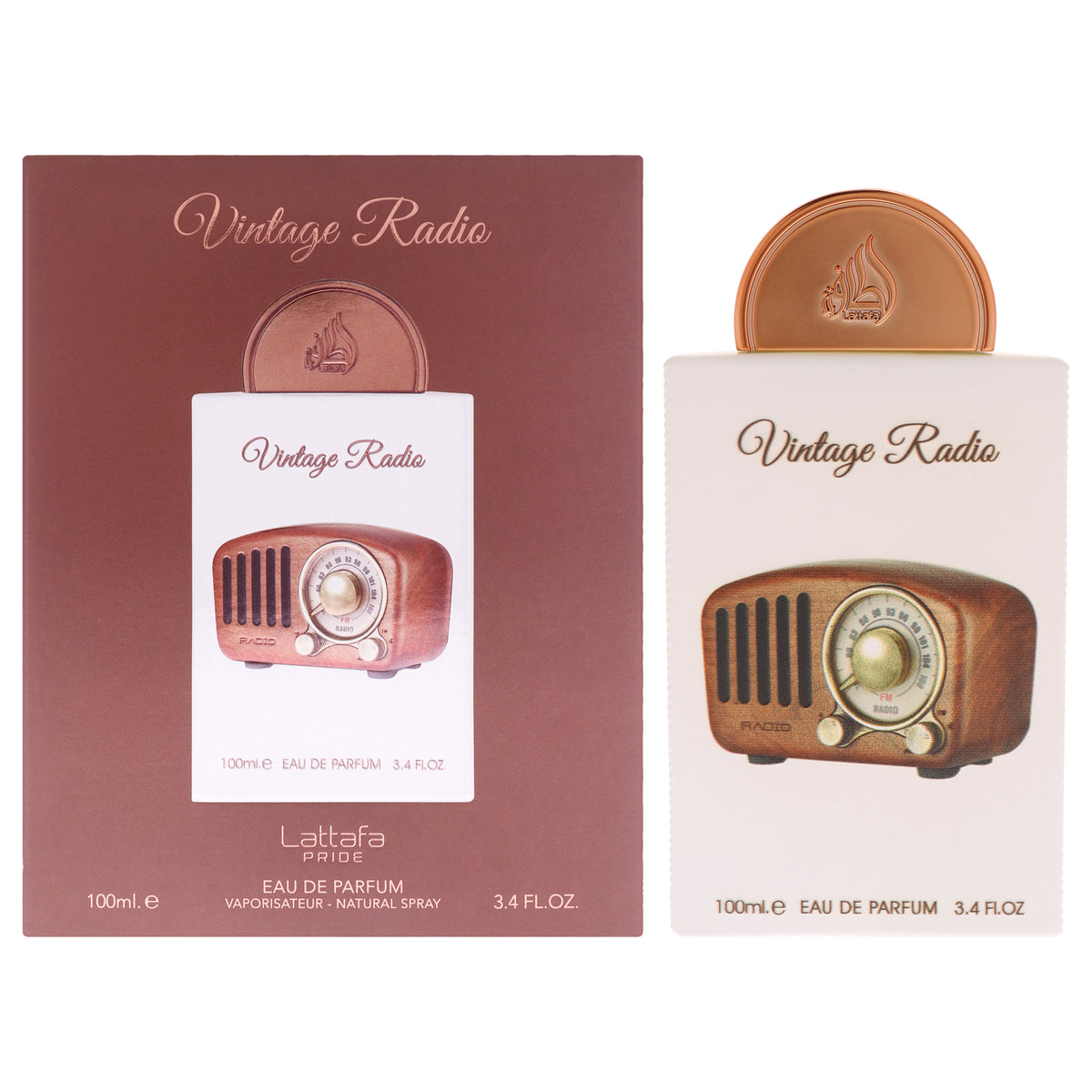 Vintage Radio by Lattafa for Unisex - 3.4 oz EDP Spray