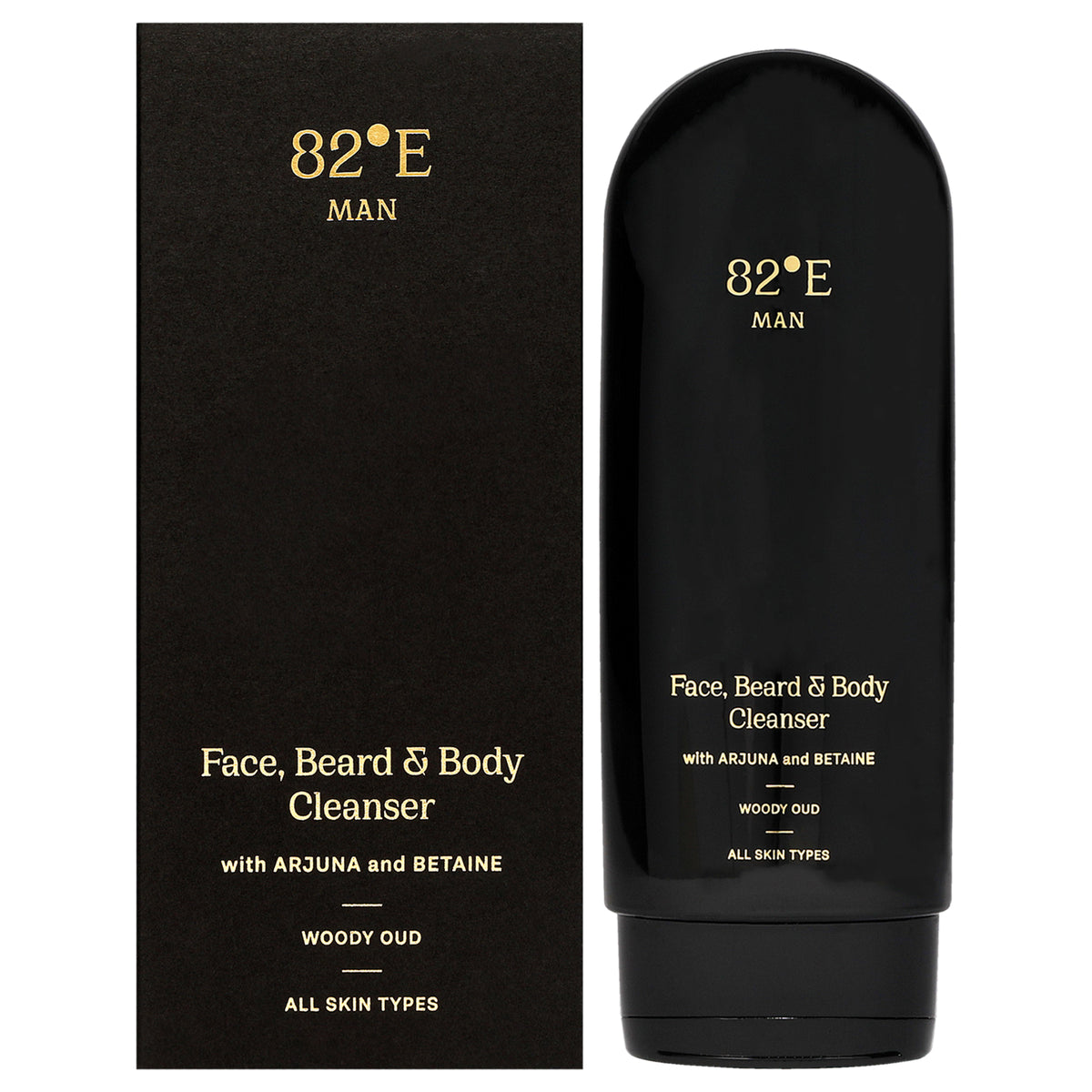Face Beard and Body Cleanser - Woody Oud by 82East By Deepika Padukone for Men - 6.7 oz Cleanser