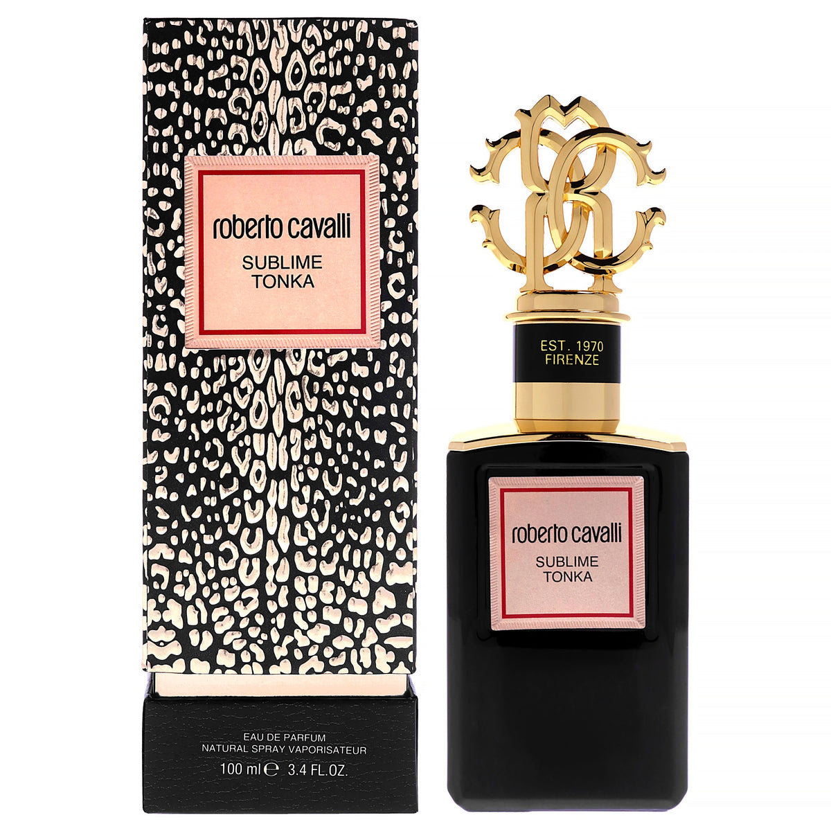 Gold - Sublime Tonka by Roberto Cavalli for Men - 3.4 oz EDP Spray