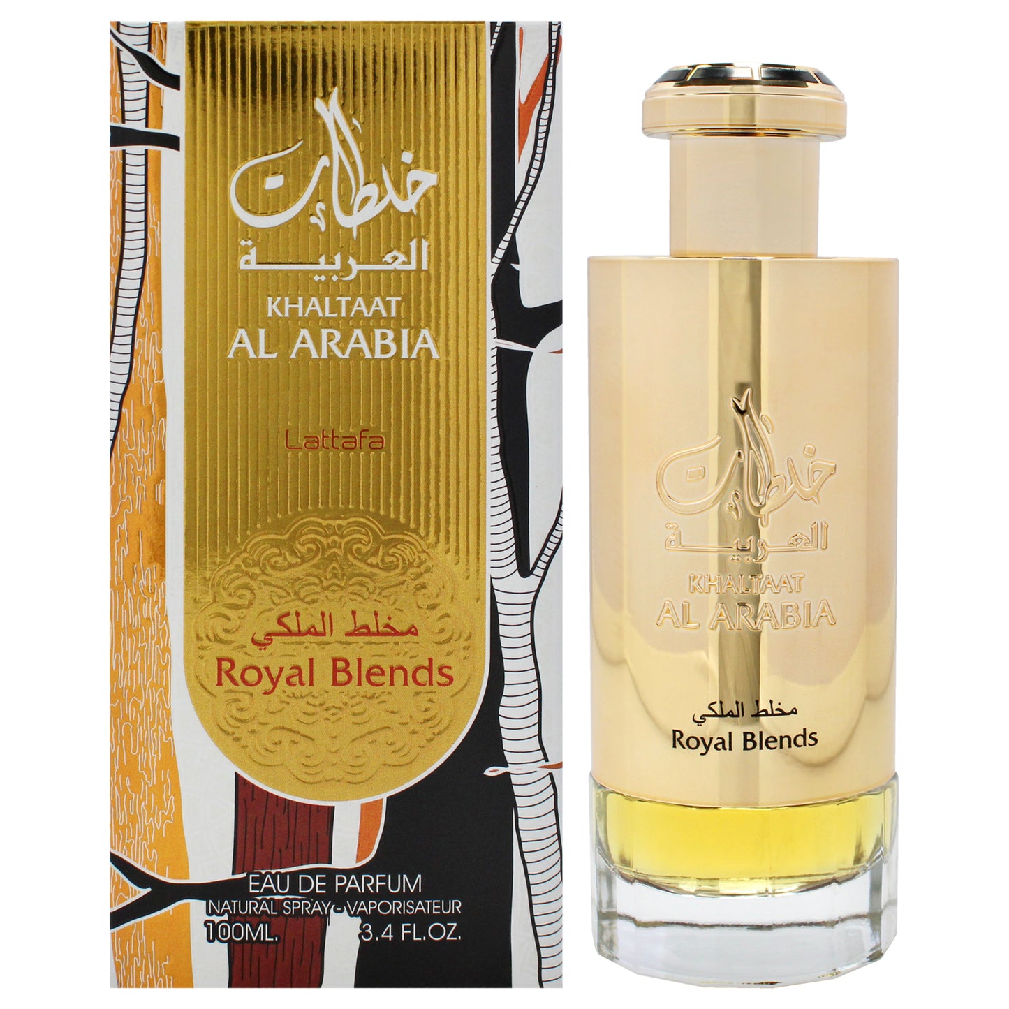 Khaltaat Al Arabia - Royal Blends Gold by Lattafa for Unisex - 3.4 oz EDP Spray