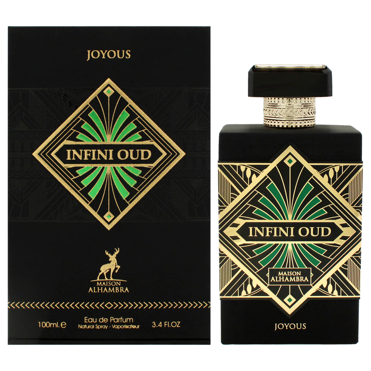 Infini - Oud Joyous by Maison Alhambra for Unisex - 3.4 oz EDP Spray