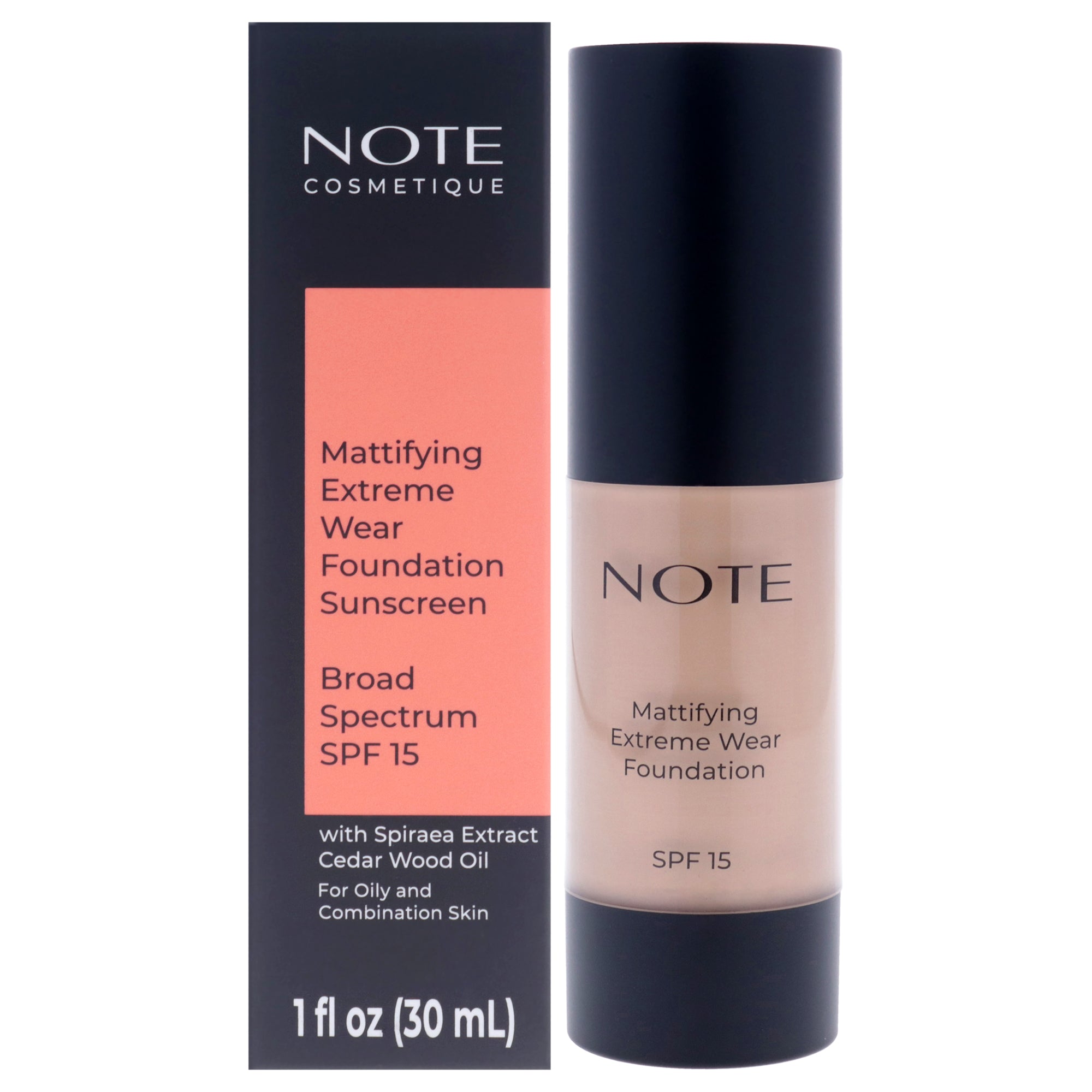 Mattifying Extreme Wear Foundation SPF 15 - 116 Golden Beige by Note Cosmetique for Women - 1 oz Foundation