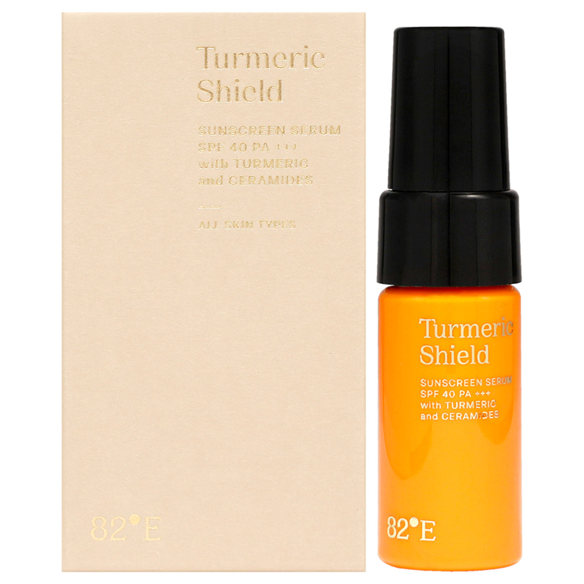 Turmeric Shield Sunscreen Serum SPF 40 PA Plus by 82East By Deepika Padukone for Women - 0.5 oz Sunscreen