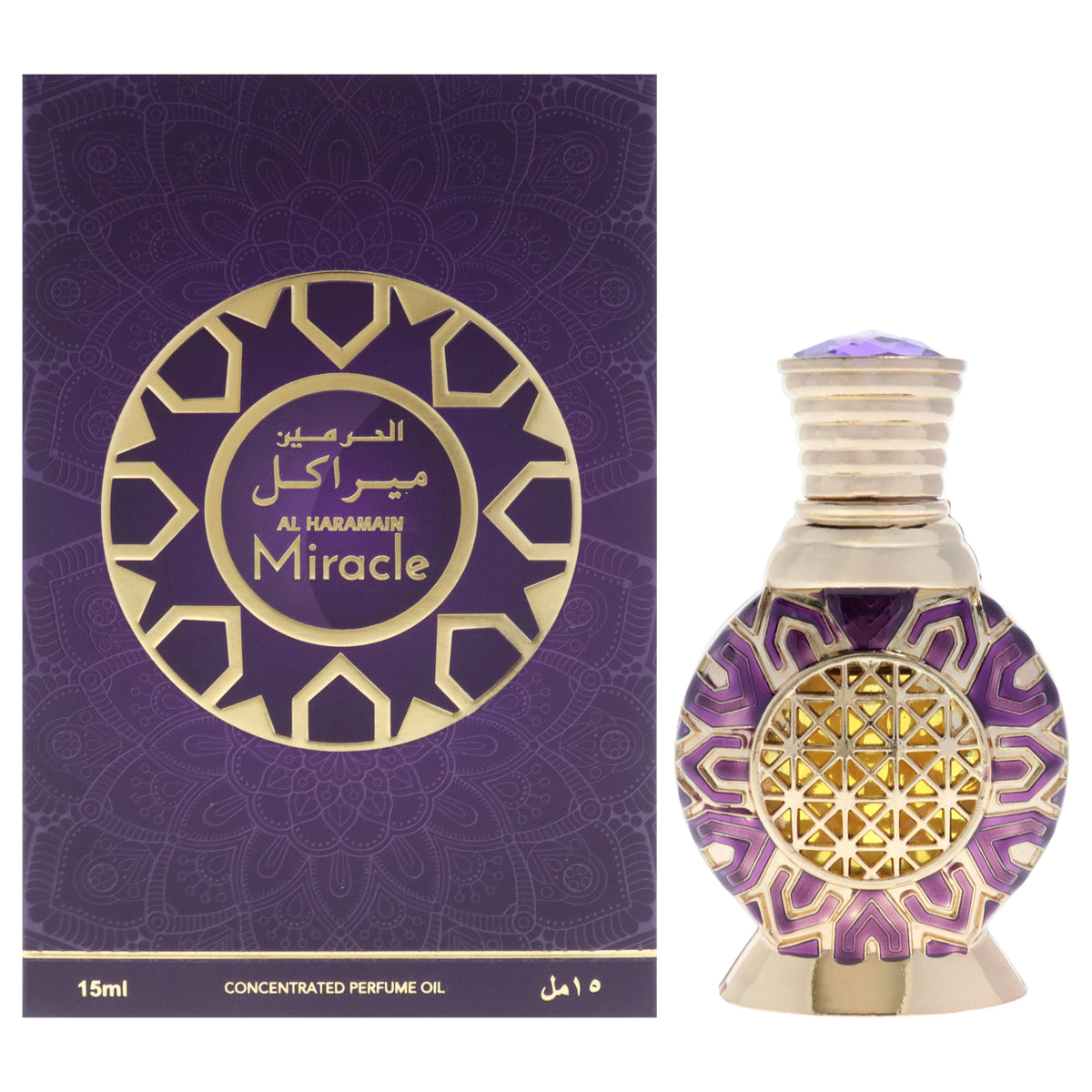 Miracle by Al Haramain for Unisex - 0.5 oz Concentrated Perfume Oil