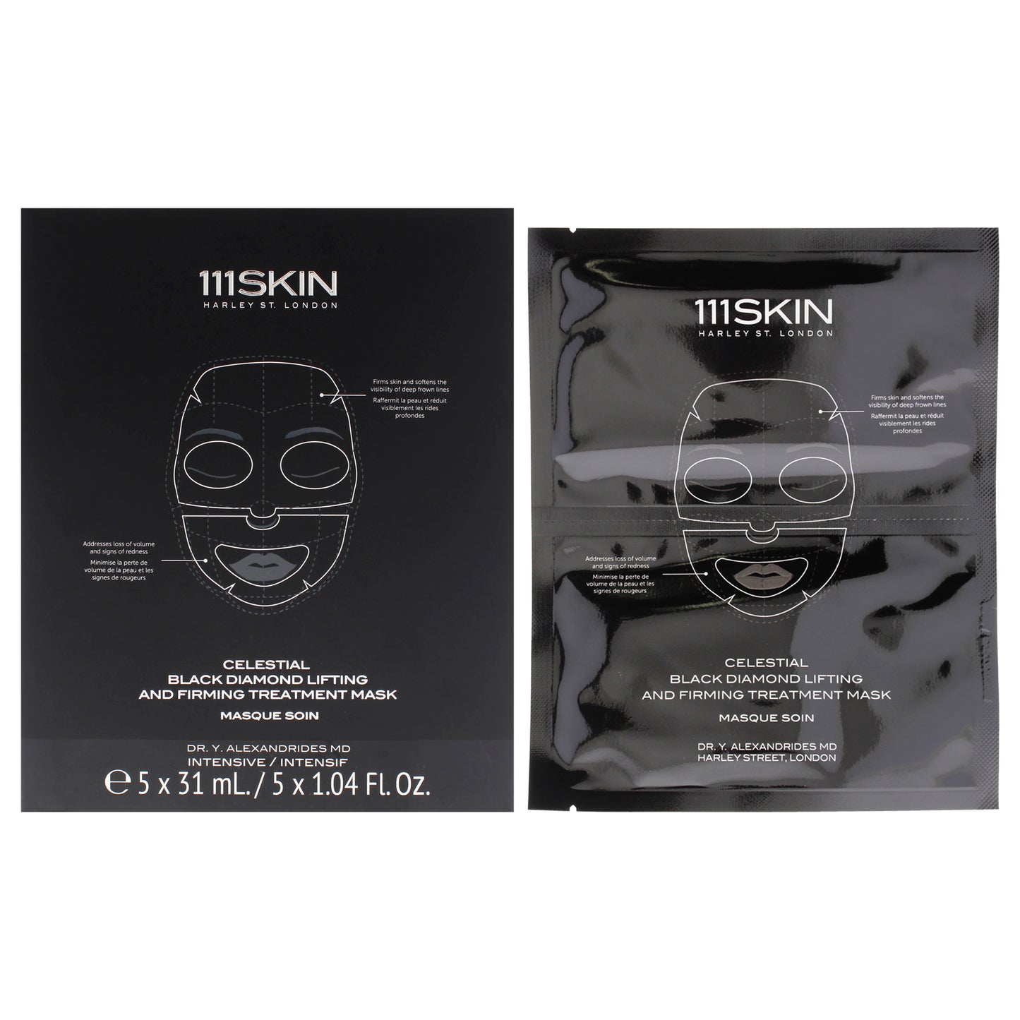 Celestial Black Diamond Lifting and Firming Treatment Mask 5 Pc Mask