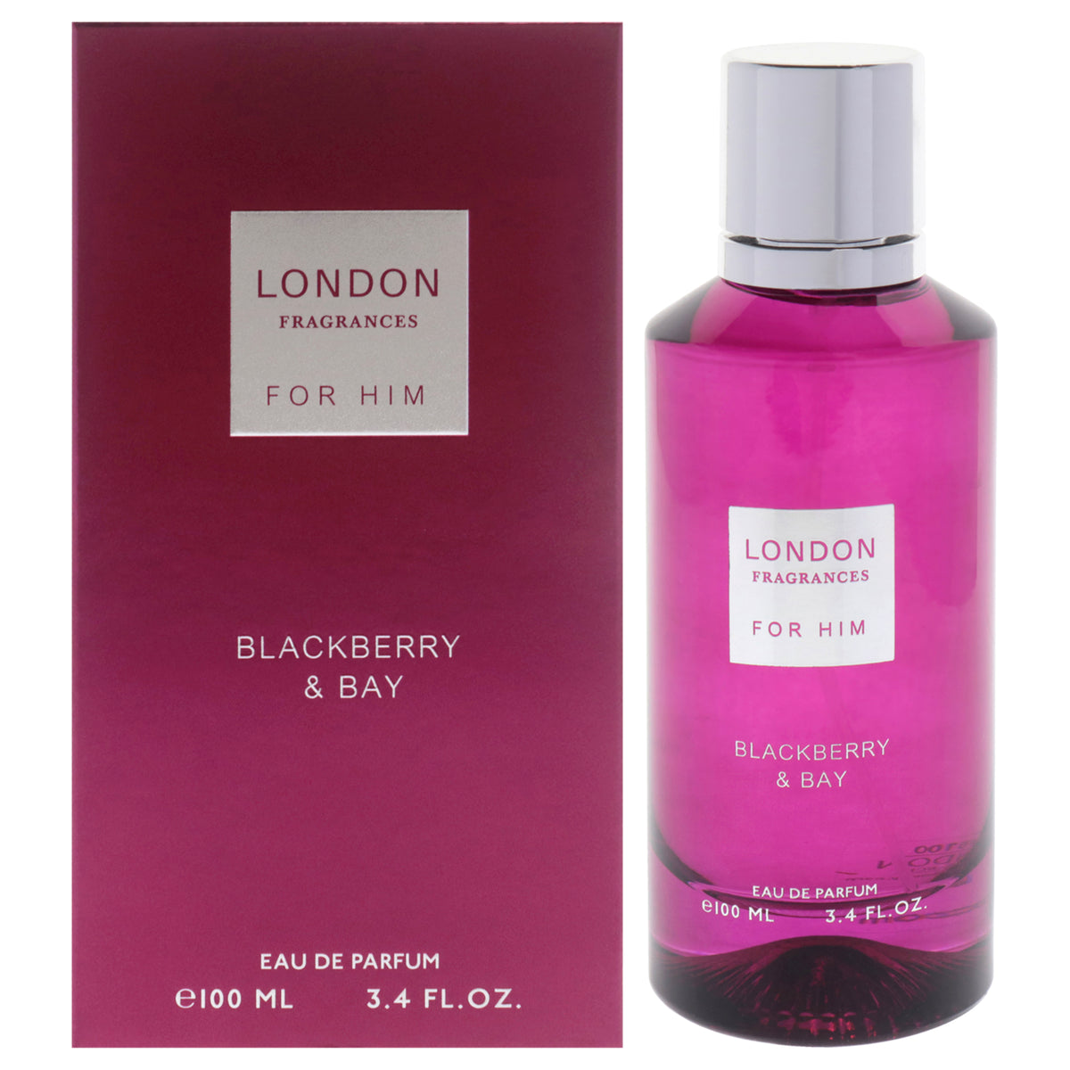 London Fragrances - Blackberry and Bay by Fine Perfumery for Men - 3.4 oz EDP Spray