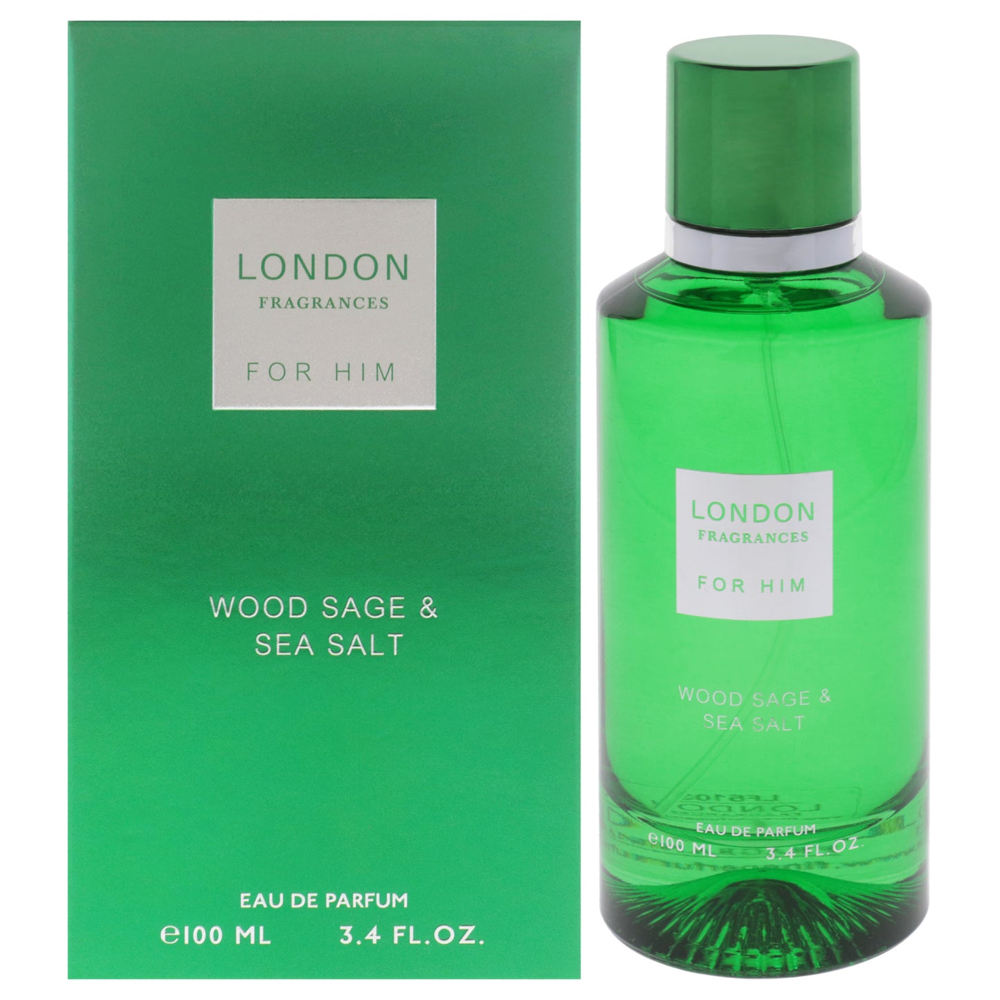 London Fragrances - Wood Sage and Sea Salt 3.4 oz EDP Spray