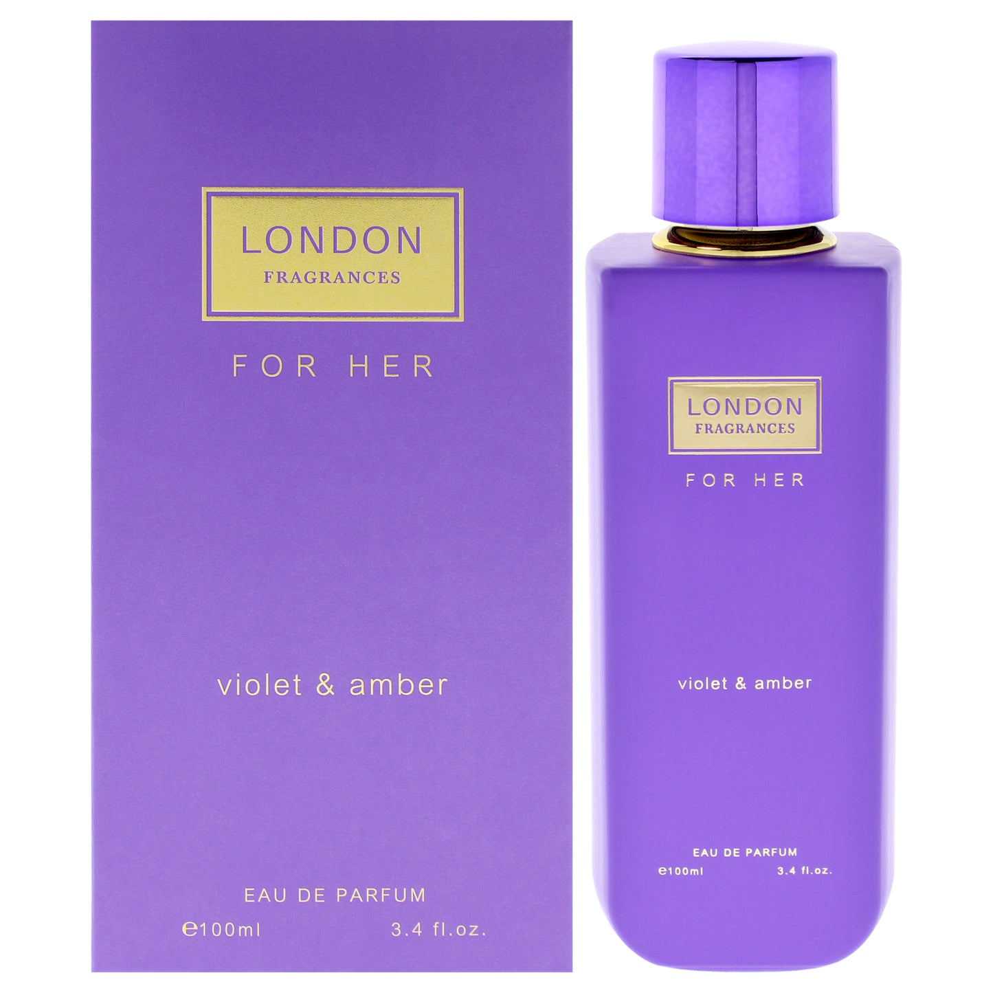 London Fragrances - Violet and Amber 3.4 oz EDP Spray