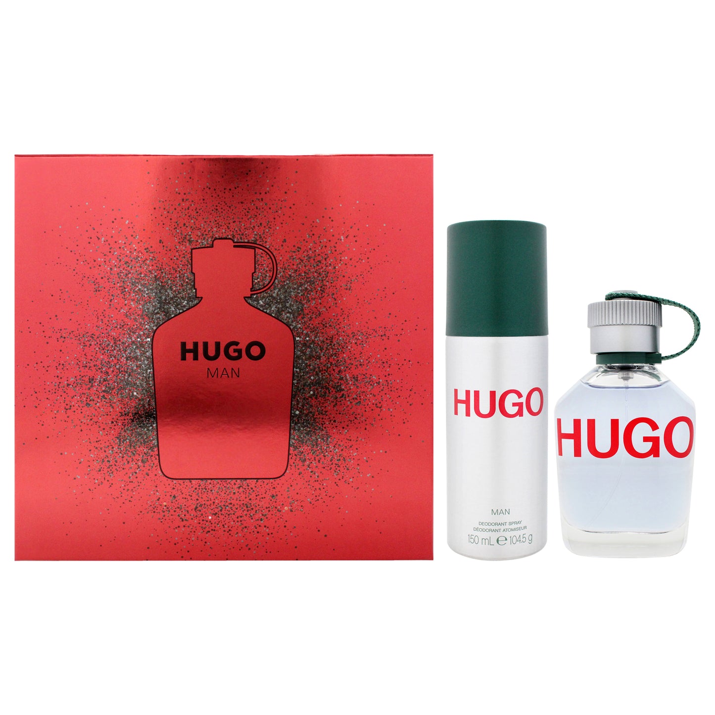 Hugo Green by Hugo Boss for Men - 2 Pc Gift Set 2.5oz EDT Spray, 5oz Deodorant Spray
