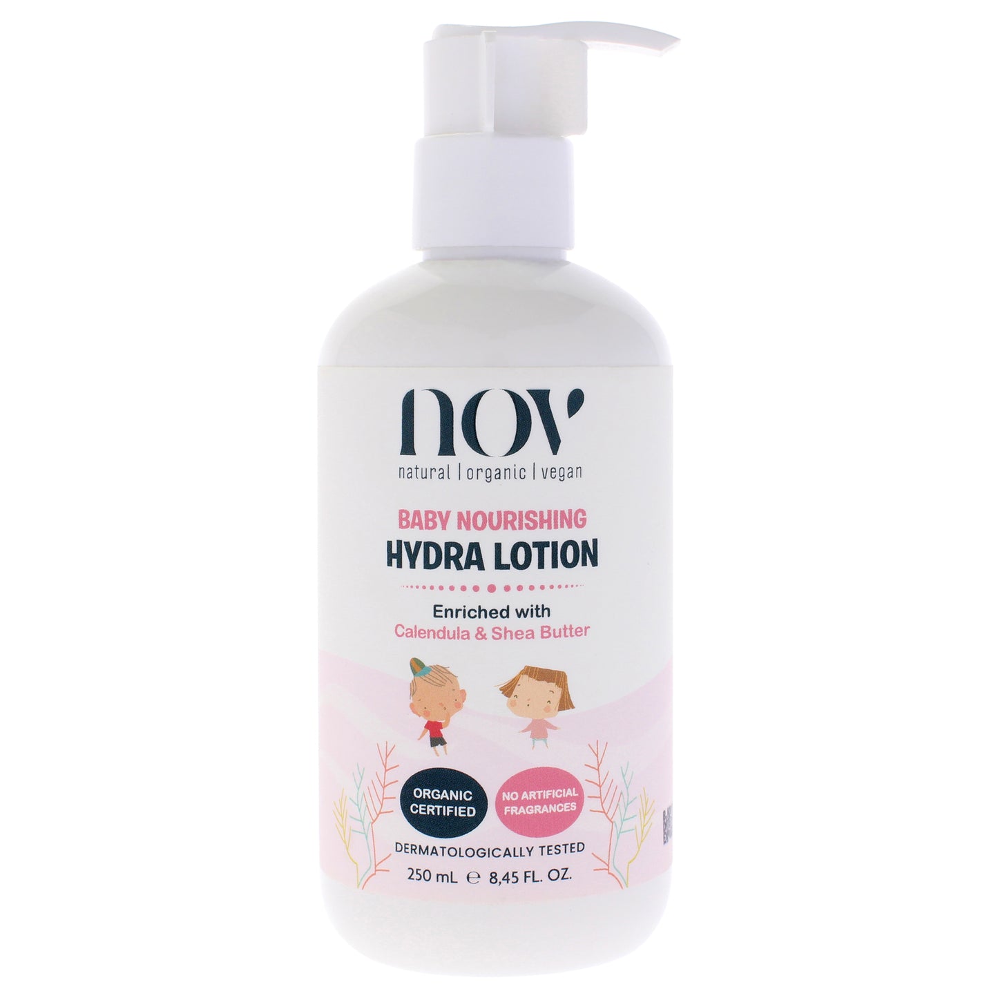 Baby Nourishing Hydra Lotion by NOV Natural Organic Vegan for Kids - 8.45 oz Lotion