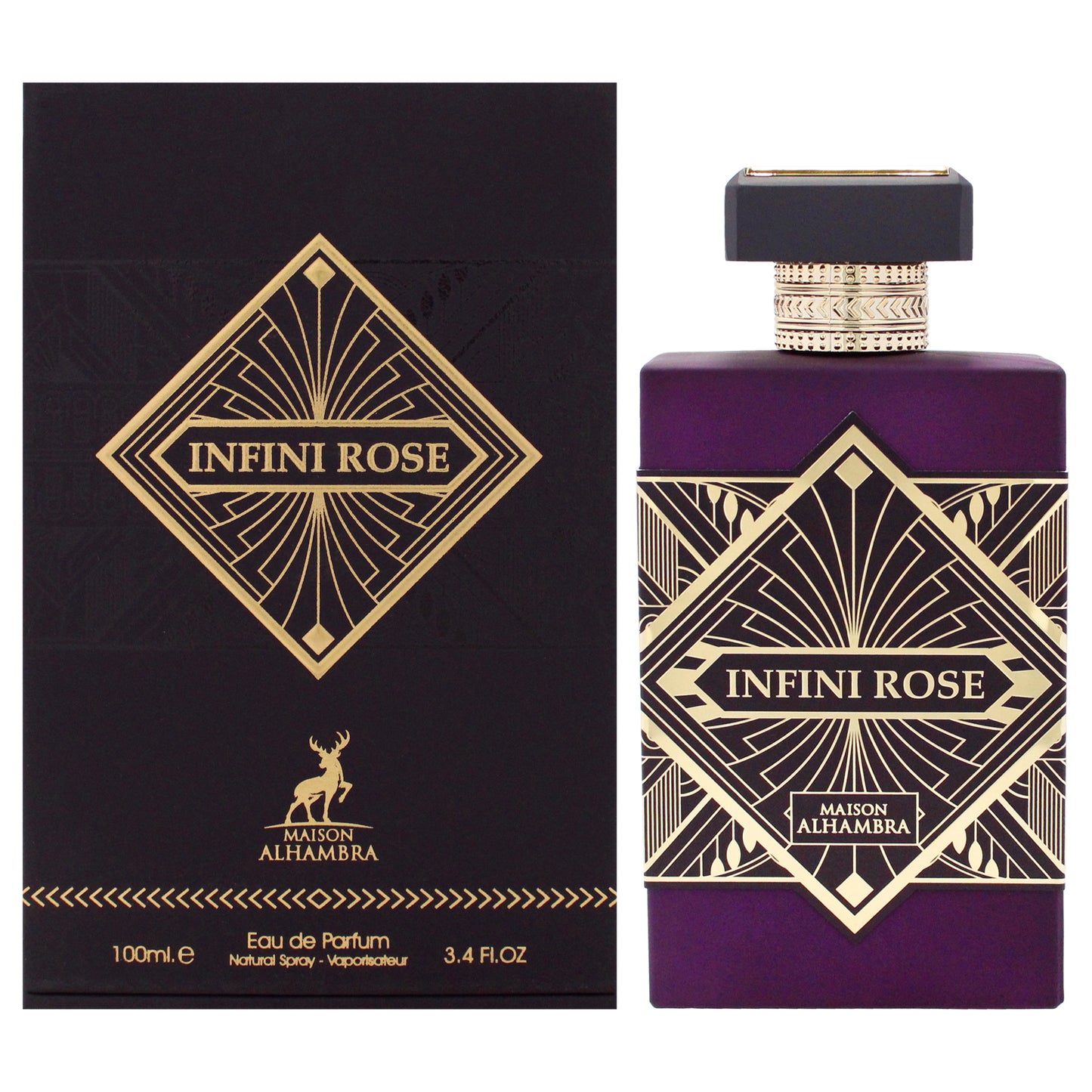Infini - Rose by Maison Alhambra for Unisex - 3.4 oz EDP Spray