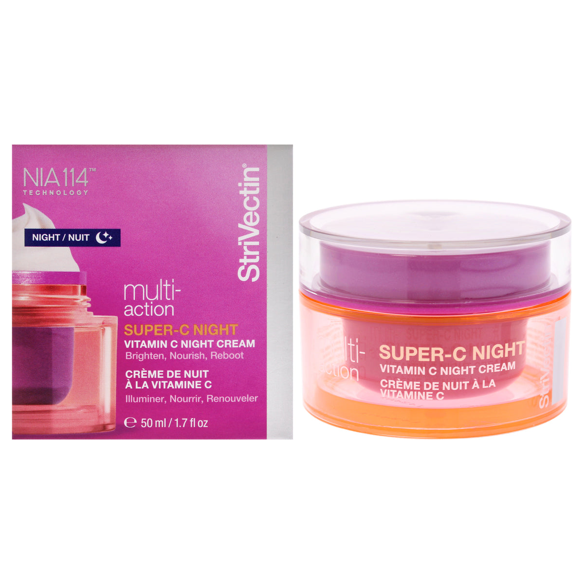 Super-C Night Vitamin C Night Cream by Strivectin for Women - 1.7 oz Cream