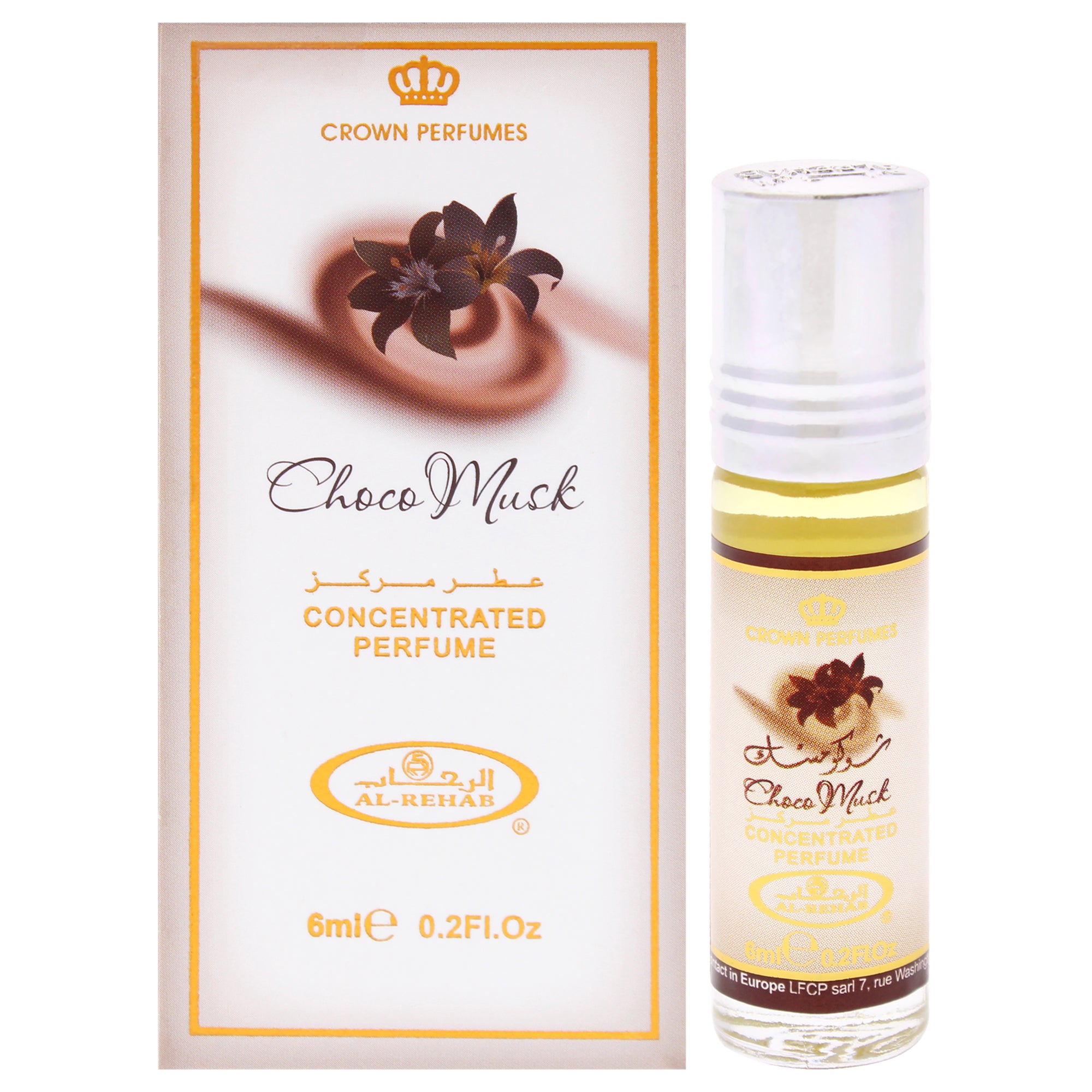 Choco Musk by Al-Rehab for Unisex - 5.9 ml Concentrated Perfume Oil Rollerball