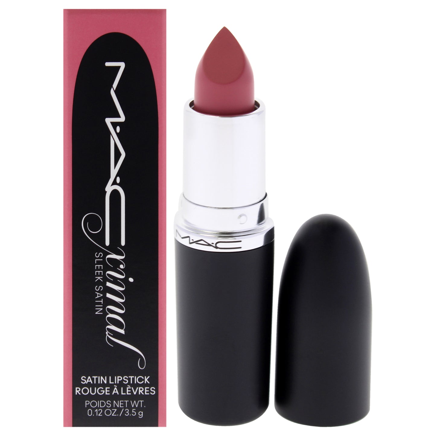 Macximal Sleek Satin Lipstick - 802 Brave by MAC for Women - 0.12 oz Lipstick