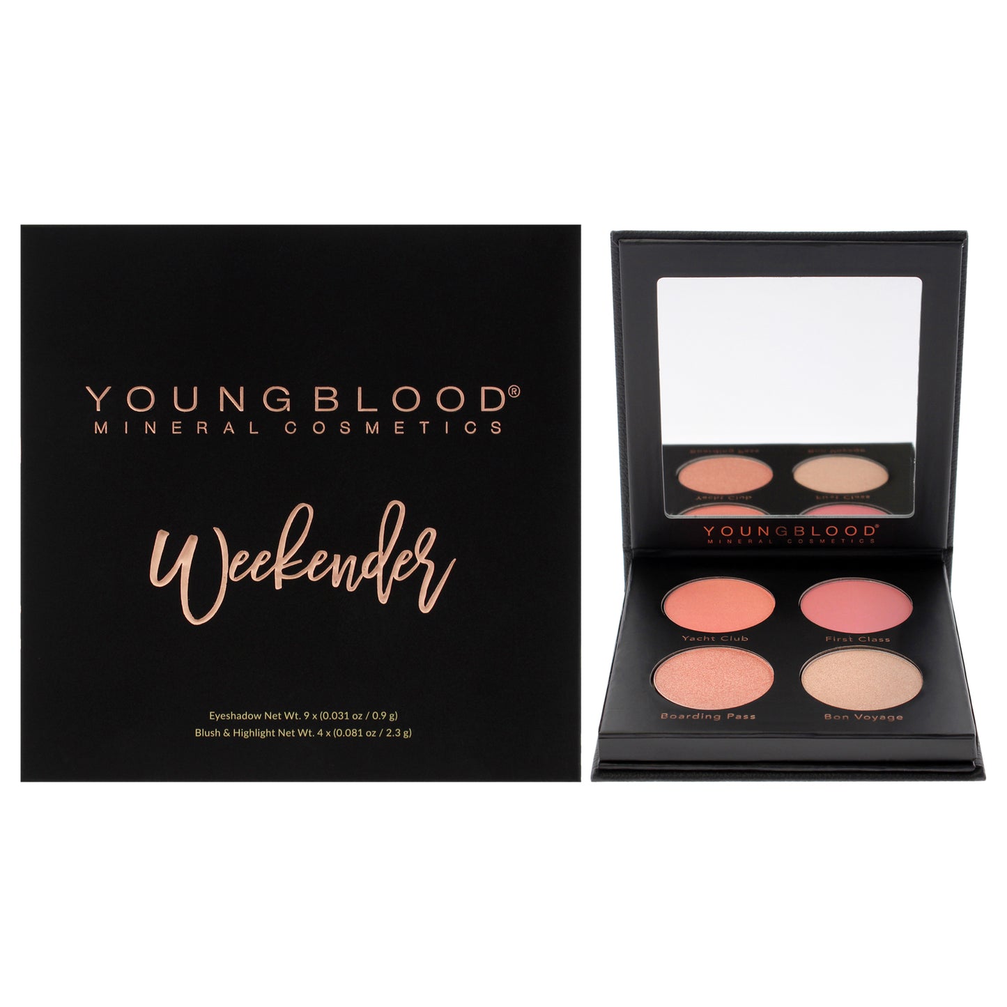 Palette - Weekender by Youngblood for Women - 0.60 oz Makeup