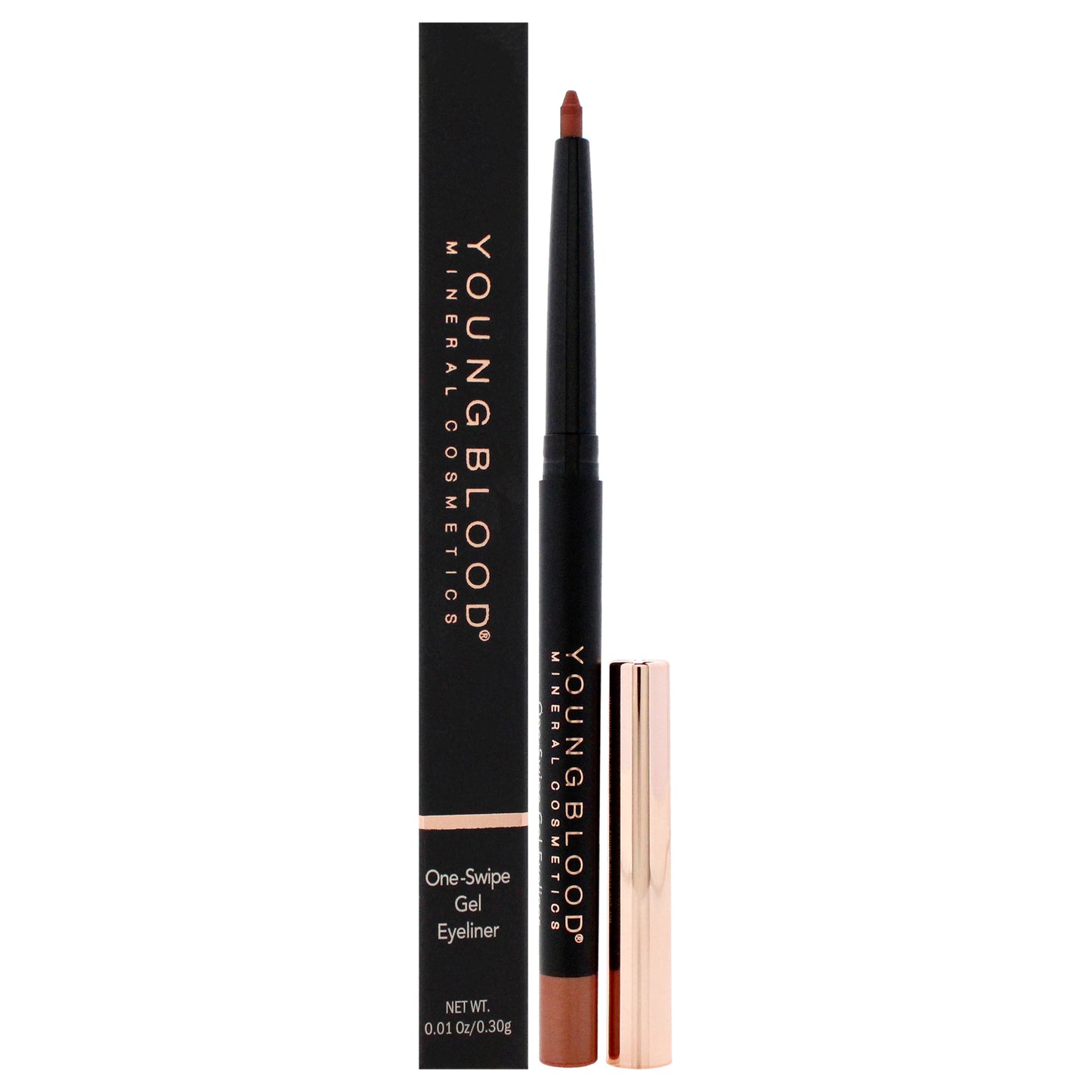 One-Swipe Gel Eyeliner - Bourbon by Youngblood for Women - 0.01 oz Eyeliner