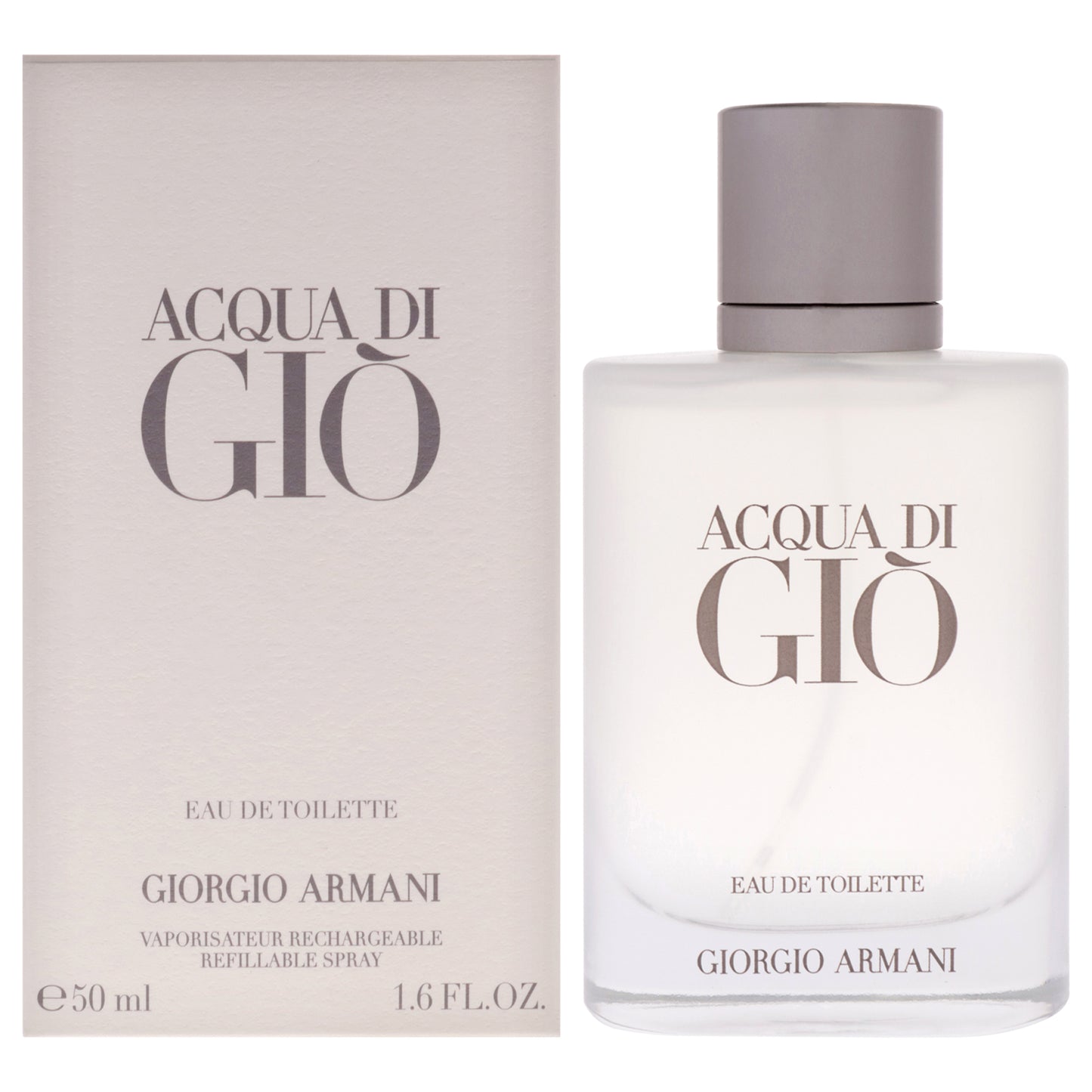 Acqua Di Gio by Giorgio Armani for Men - 1.6 oz EDT Spray (Refillable)
