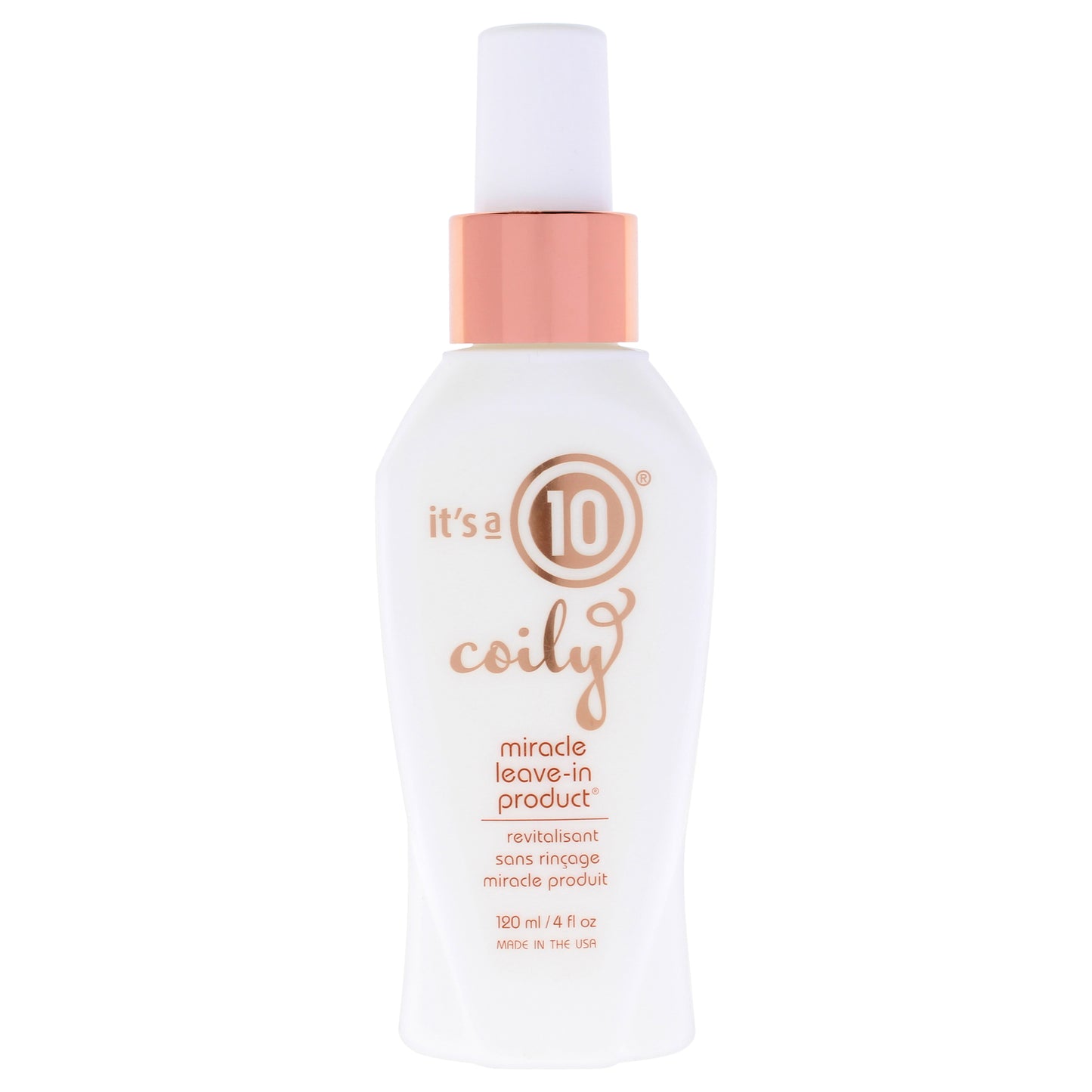 Coily Miracle Leave In Product by Its A 10 for Unisex - 4 oz Treatment