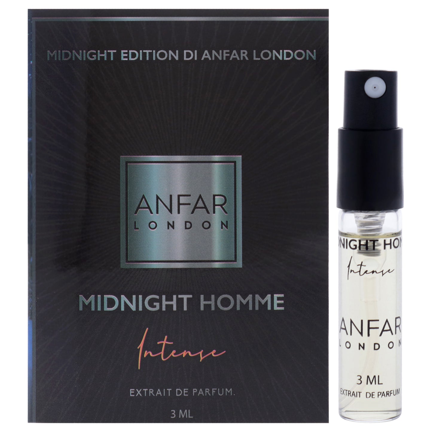 Midnigth Edition - Midnigth Homme Intense by Anfar for Men - 3 ml Extrait De Parfum Spray Vial
