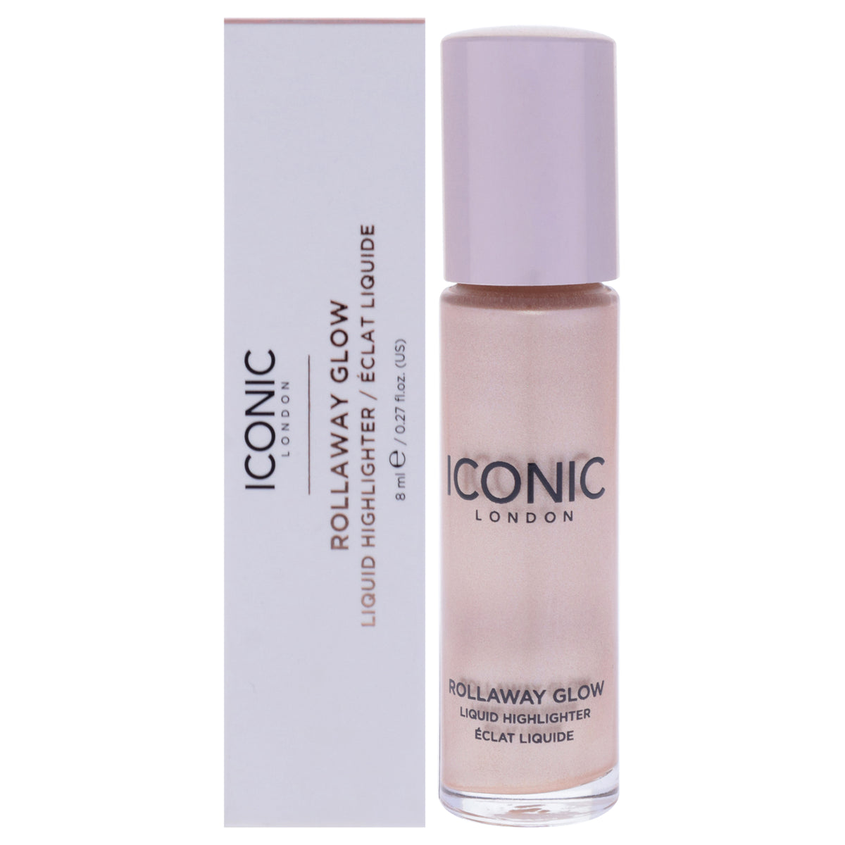 Rollaway Glow Liquid Highlighter - Champagne Chic by Iconic London for Women - 0.27 oz Highlighter