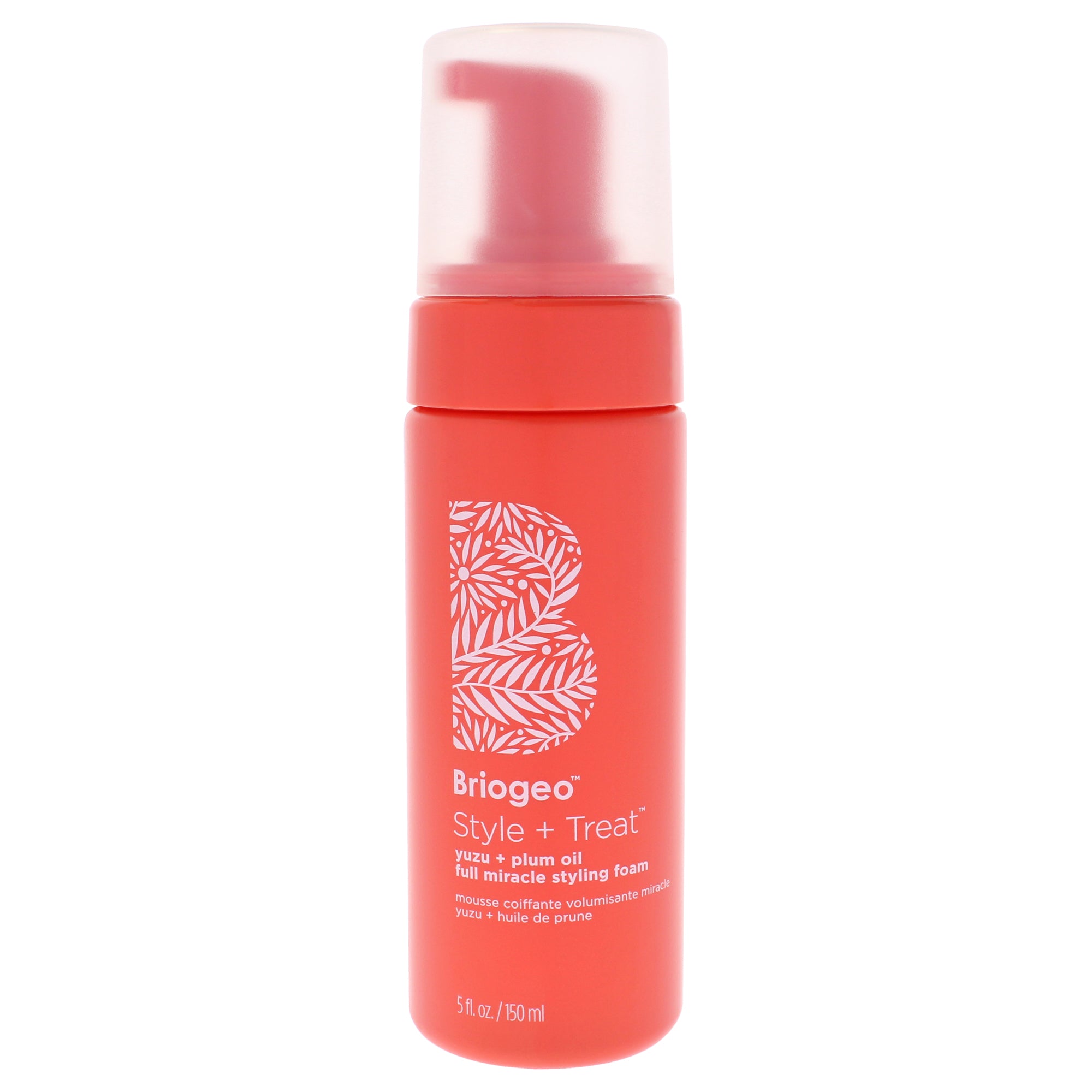 Style Plus Treat Yuzu Plus Plum Oil Full Miracle Styling Foam by Briogeo for Unisex - 5 oz Foam