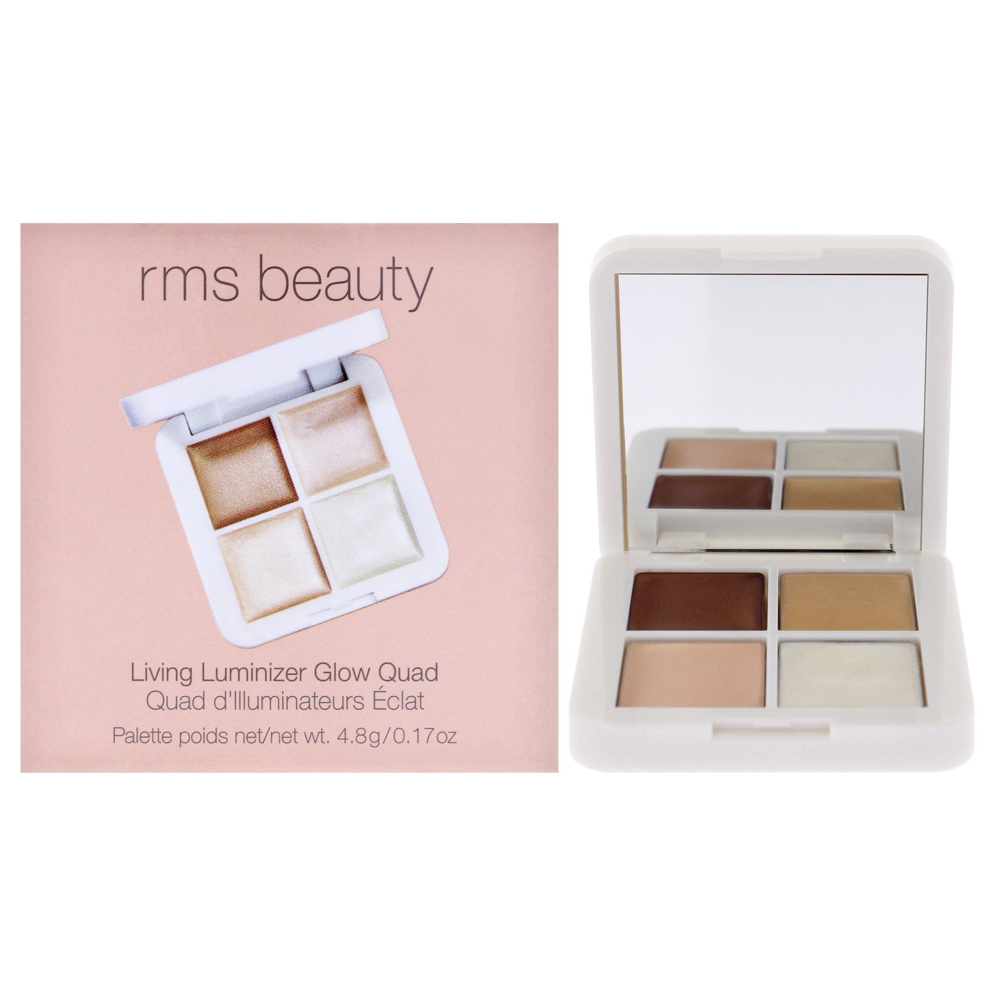 Living Luminizer Glow Quad by RMS Beauty for Women - 0.17 oz Highlighter