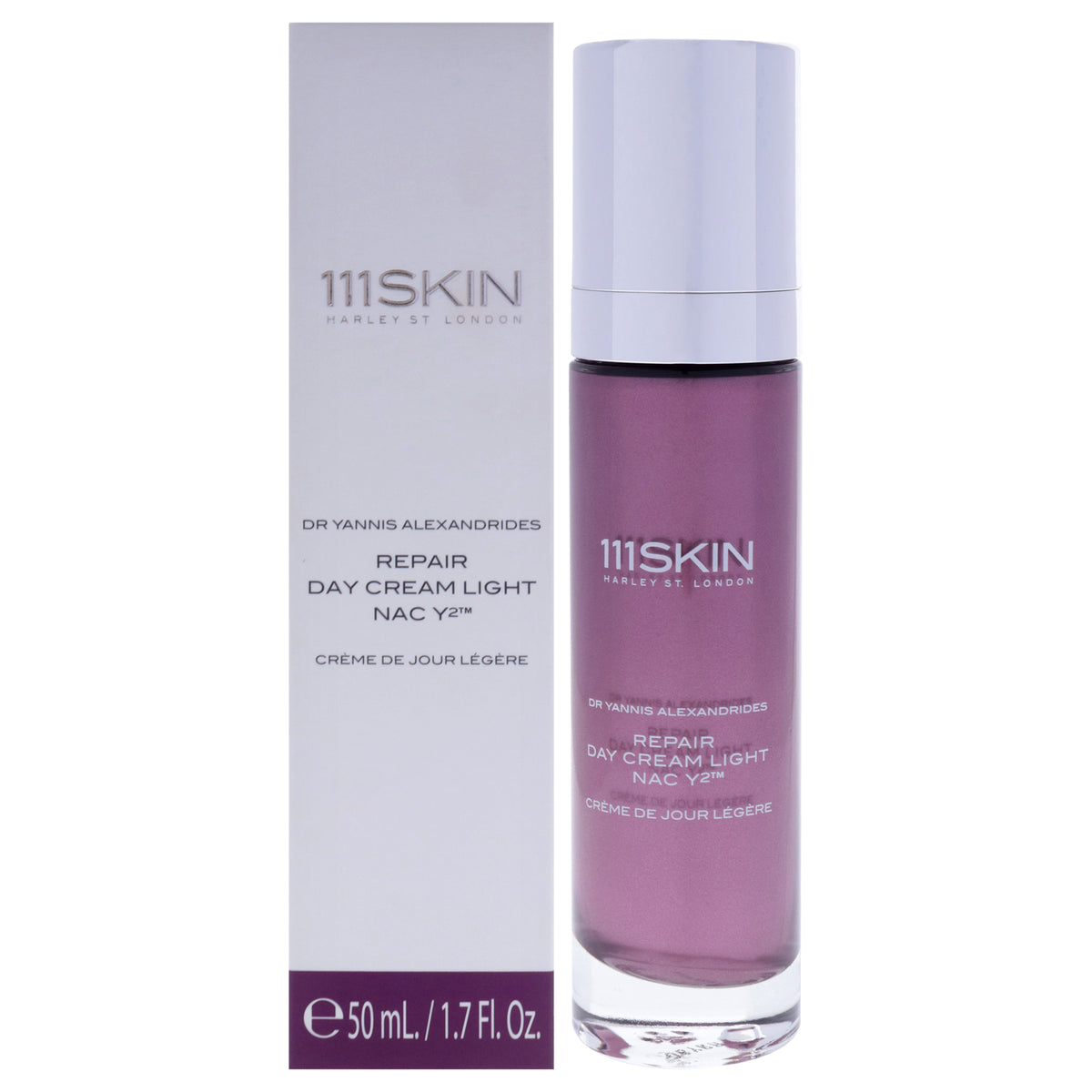 Repair Day Cream Light NAC Y2 by 111Skin for Unisex - 1.7 oz Cream