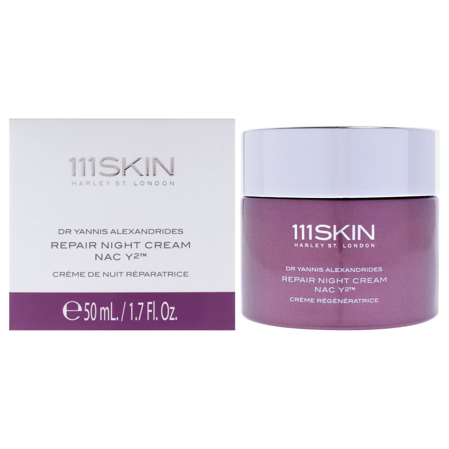 Repair Night Cream NAC Y2 by 111Skin for Unisex - 1.7 oz Cream