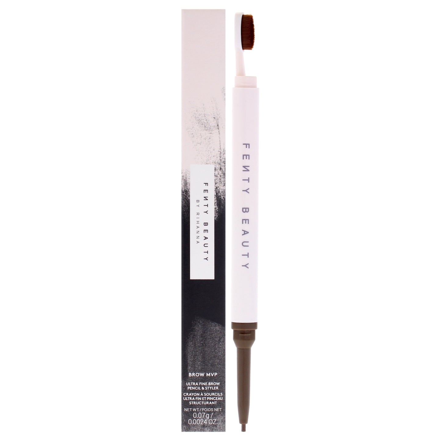 Brow MVP Ultra Fine Brow Pencil and Styler - Dark Brown by Fenty Beauty for Women - 0.002 oz Eyebrow Pencil