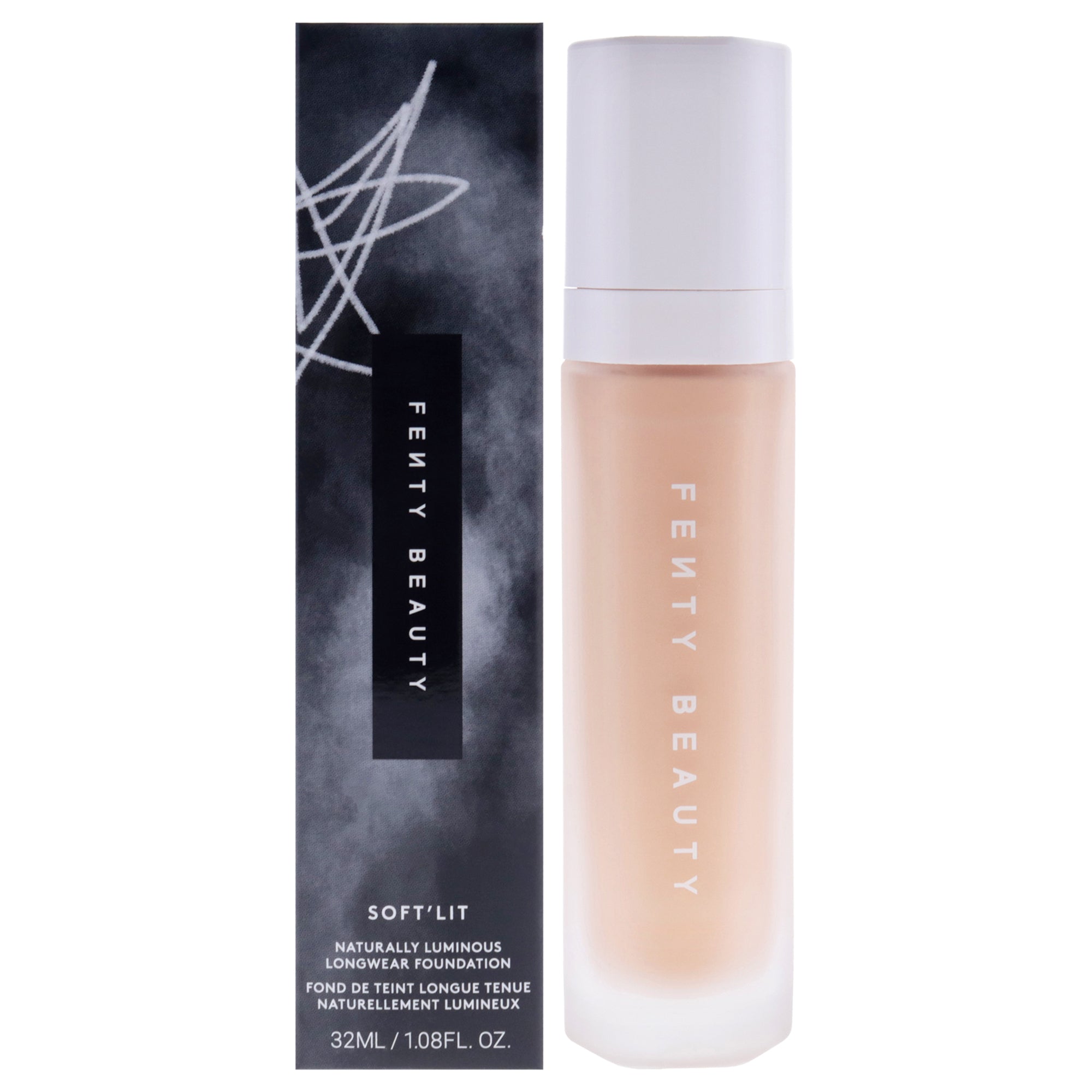 Soft Lit Naturally Luminous Longwear Foundation - 220 Warm Peach by Fenty Beauty for Women - 1.08 oz Foundation