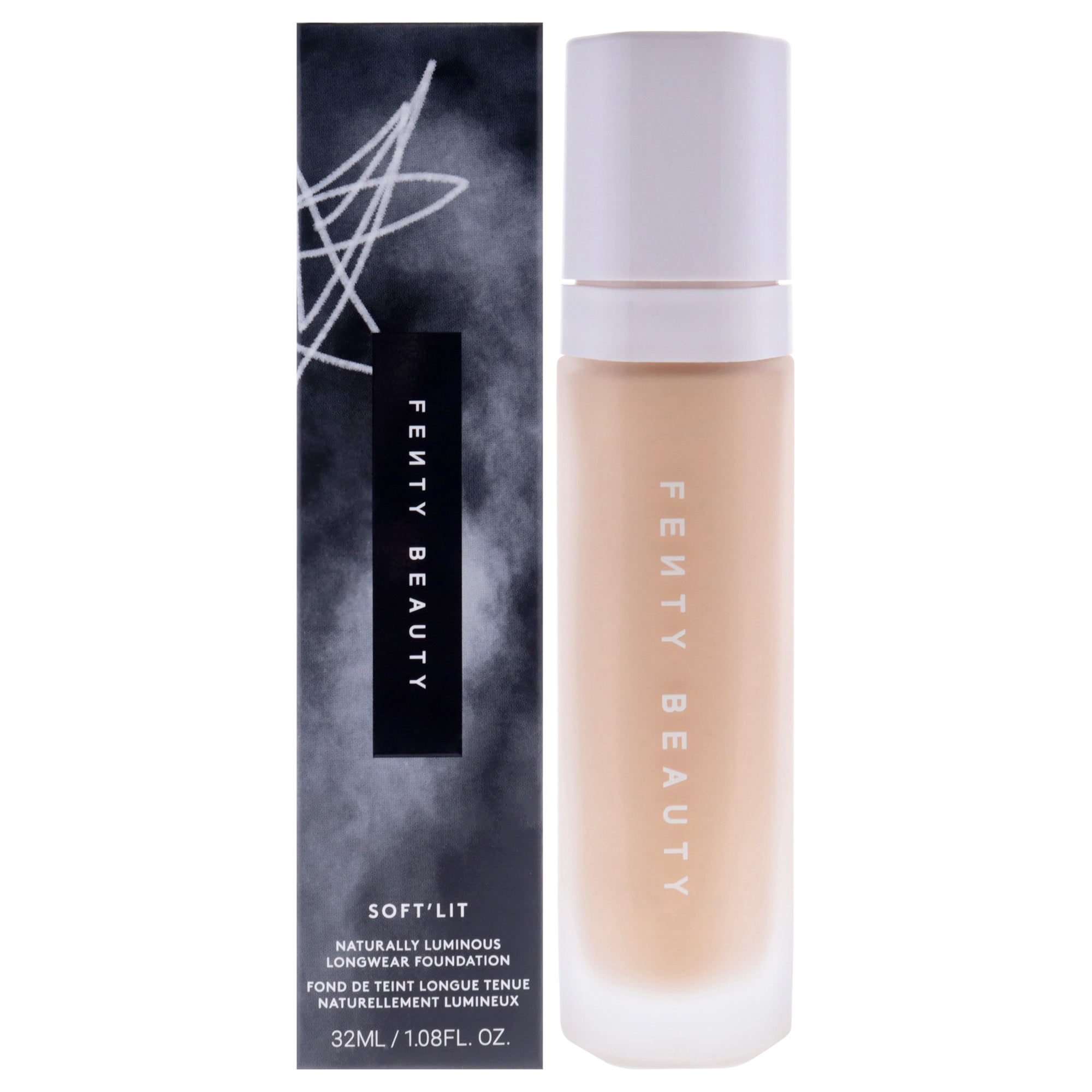 Soft Lit Naturally Luminous Longwear Foundation - 225 Light Medium Neutral Olive by Fenty Beauty for Women - 1.08 oz Foundation
