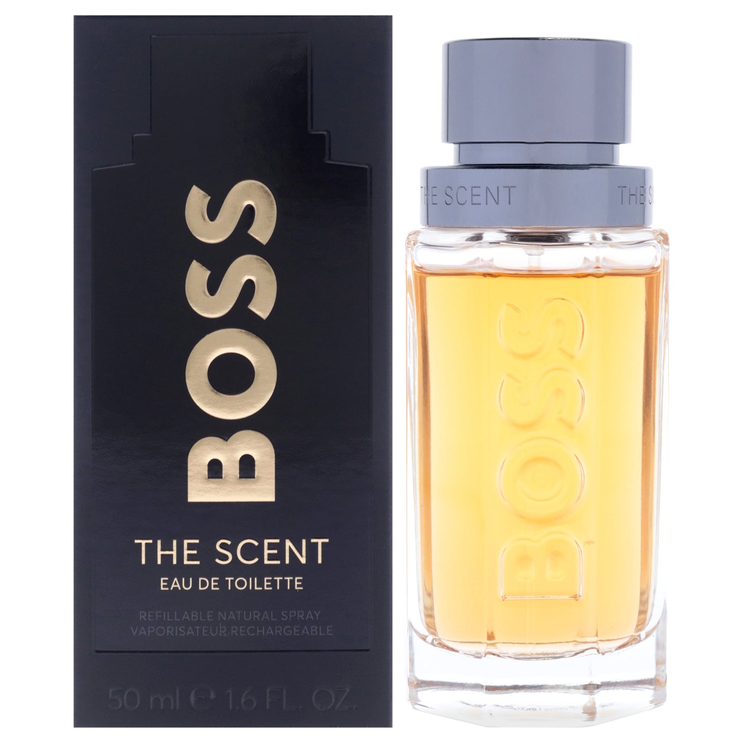 Boss The Scent by Hugo Boss for Men - 1.6 oz EDT Spray (Refillable)