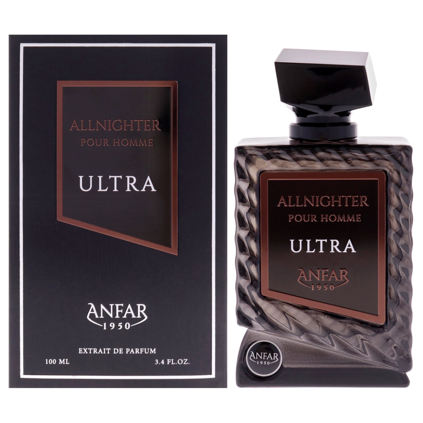 All Nighter - Ultra by Anfar for Men - 3.4 oz Extrait De Parfum Spray