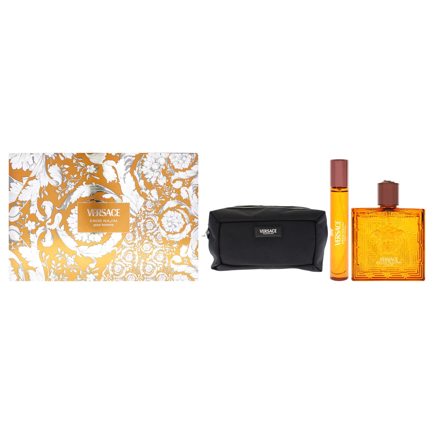 Eros Najim 3 Pc Gift Set 3.4oz Parfum Spray