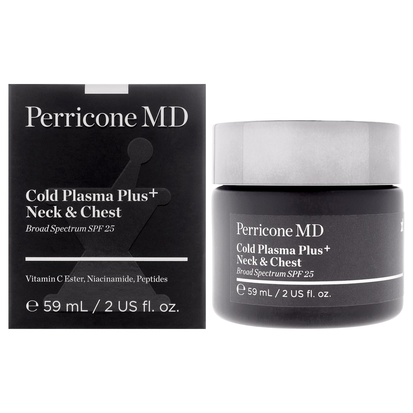 Cold Plasma Plus Neck and Chest SPF 25 Moisturizer by Perricone MD for Unisex - 2 oz Moisturizer