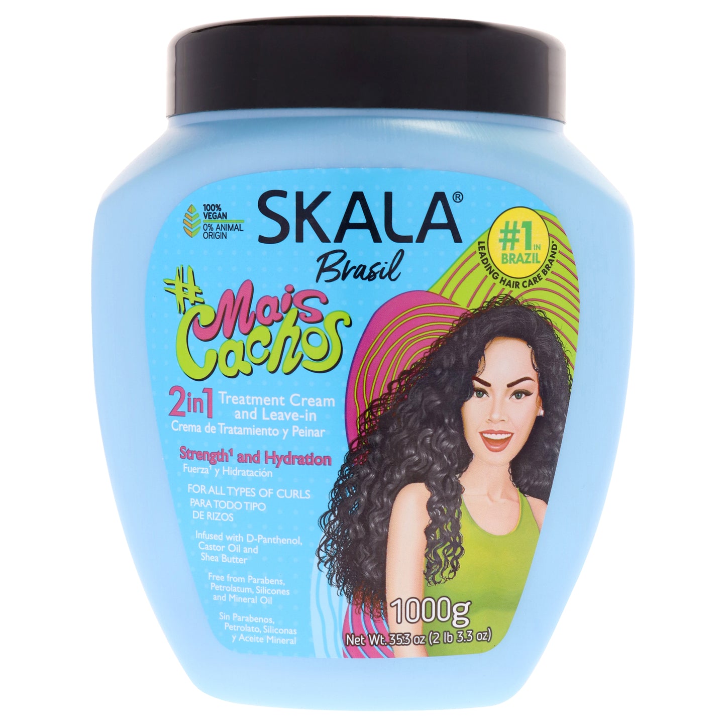 Perfect Curls 2in1 Hair Treatment Conditioning Cream by Skala for Women - 35.2 oz Cream