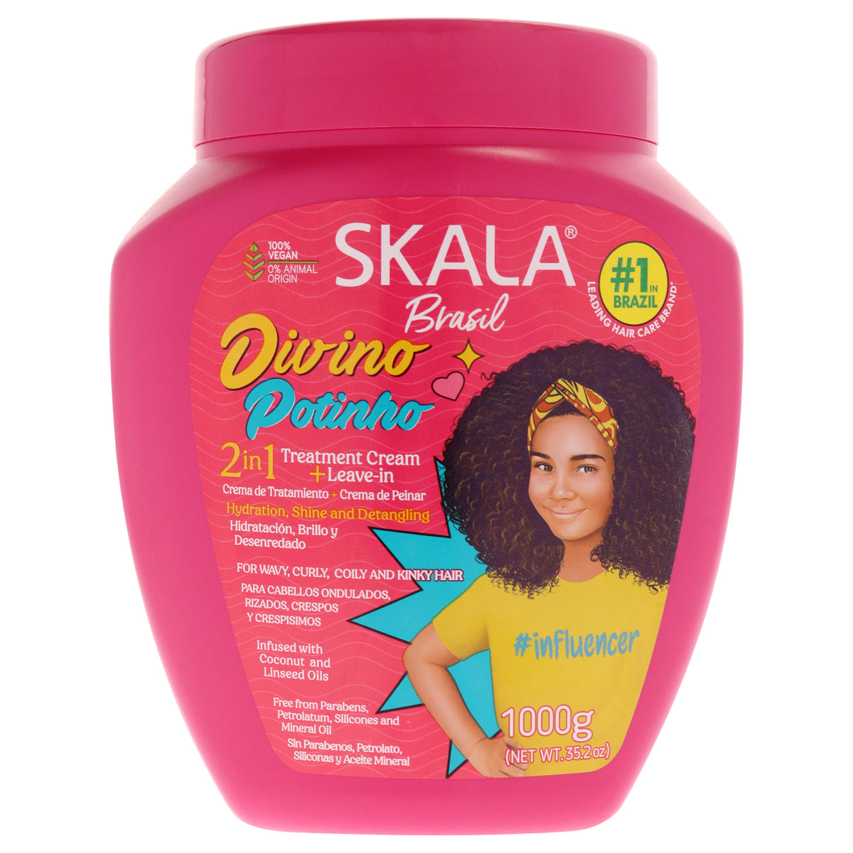 2in1 Divine Pot Kids Hair Treatment Conditioning Plus Leave in by Skala for Kids - 35.2 oz Treatment
