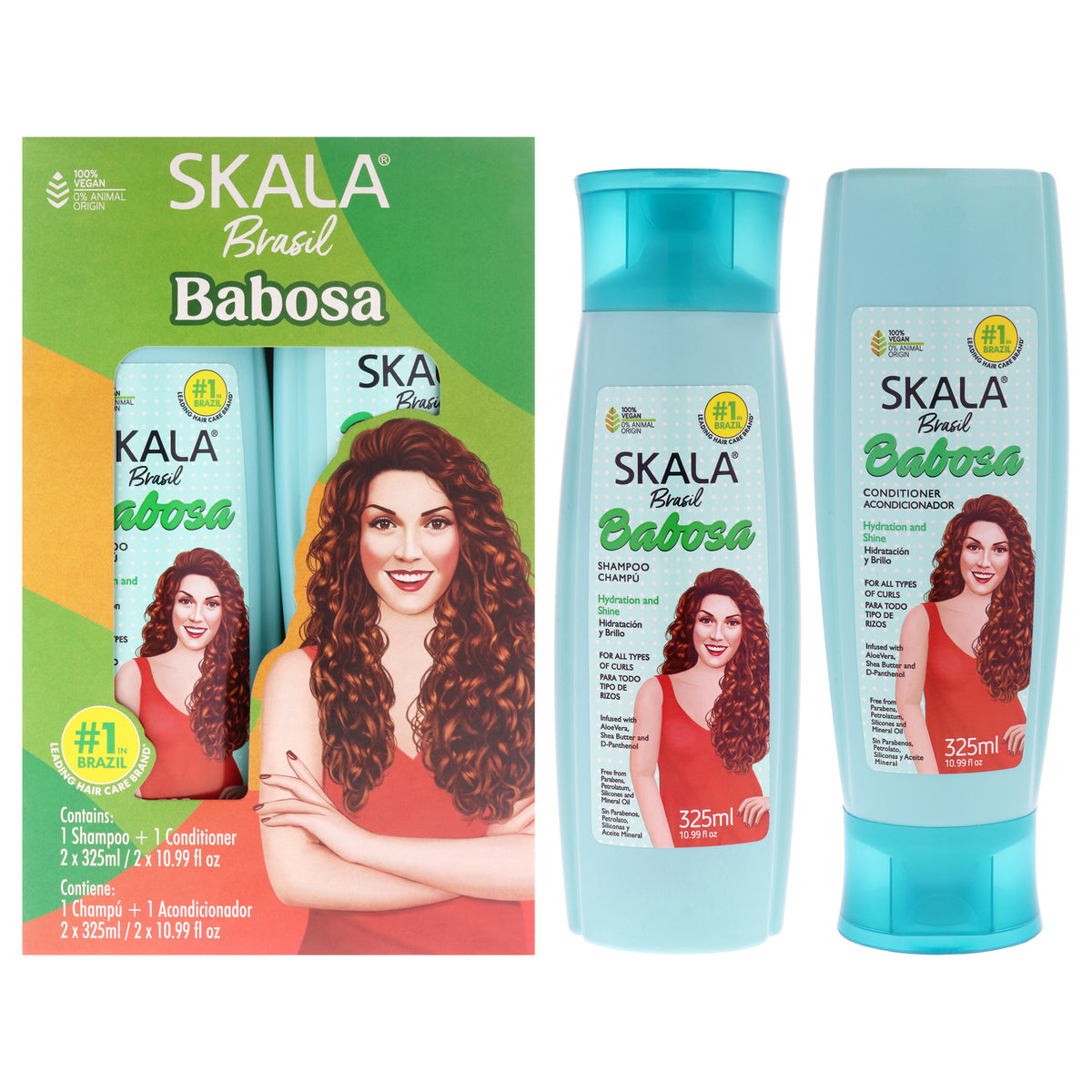 Shampoo Plus Conditioner Babosa by Skala for Women - 2 Pc 21.9oz Shampoo, 21.9oz Conditioner