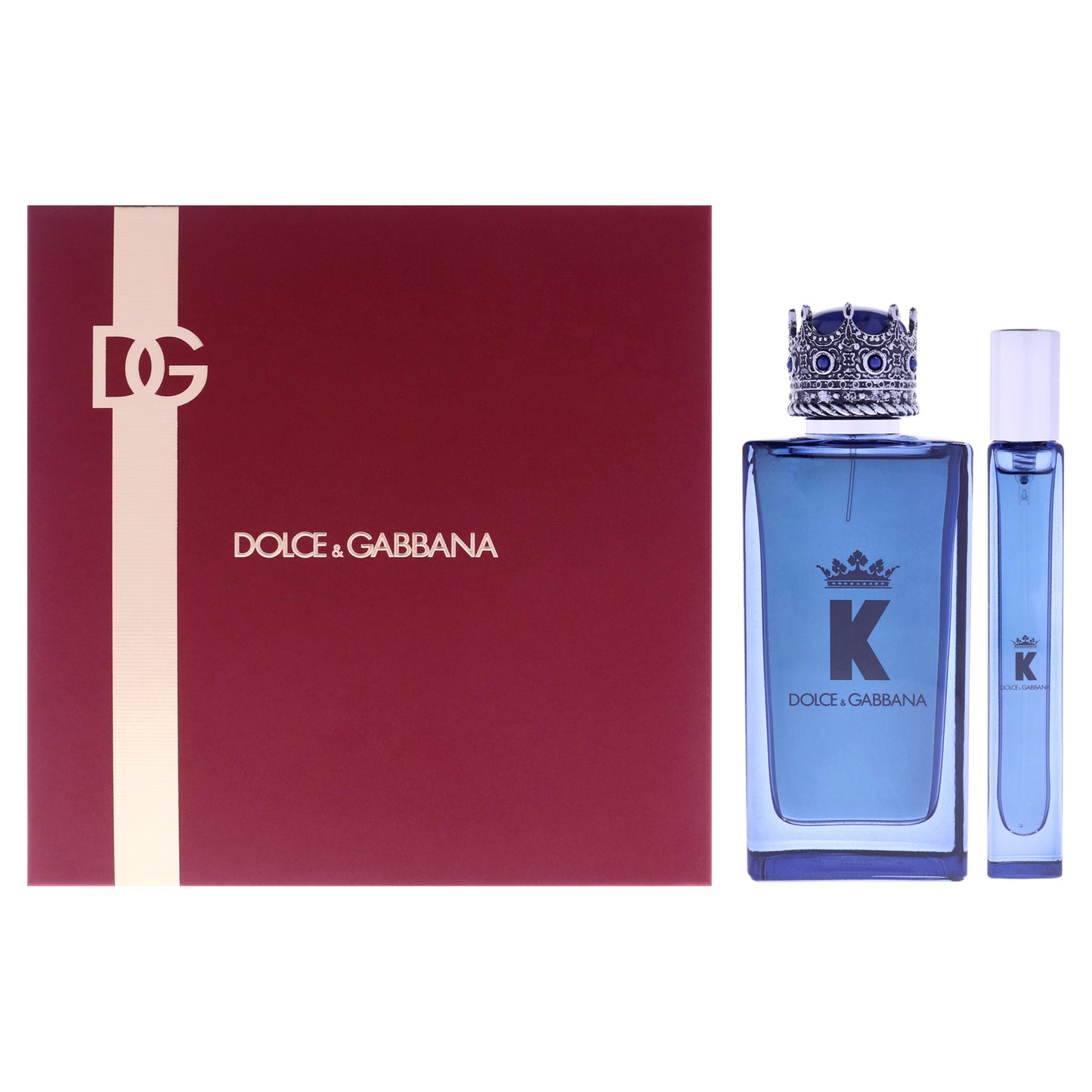 K Intense by Dolce and Gabbana for Men - 2 Pc Gift Set 3.3oz EDP Spray, 0.33oz EDP Spray (Mini)