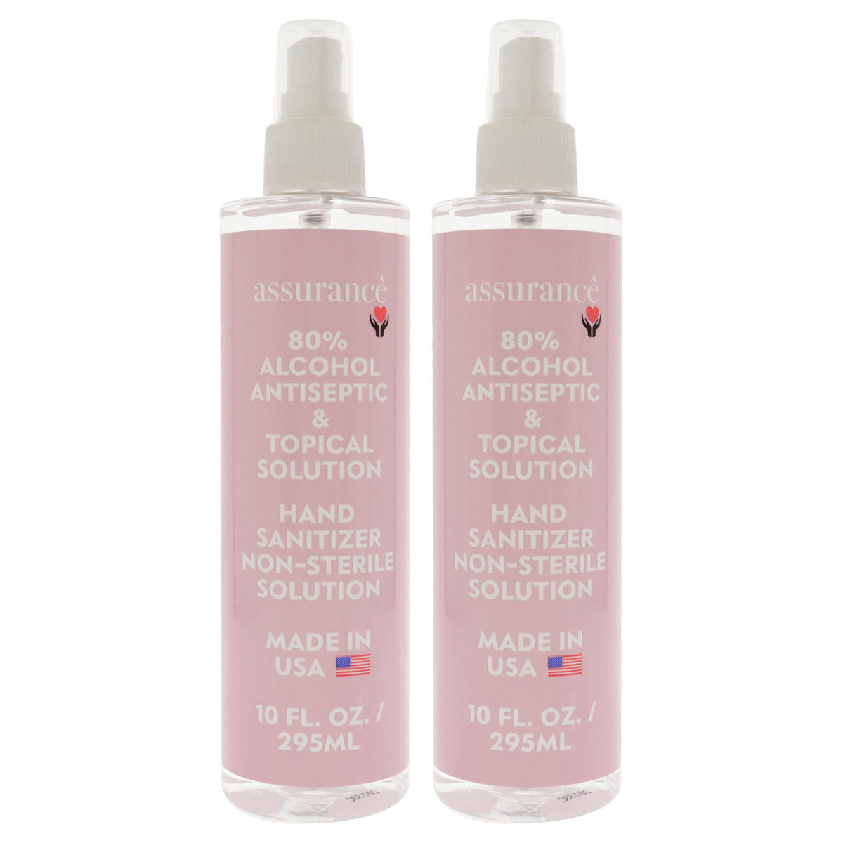 Hand Sanitizer Non-Sterile Solution by Assurance for Unisex - 10 oz Hand Sanitizer - Pack of 2