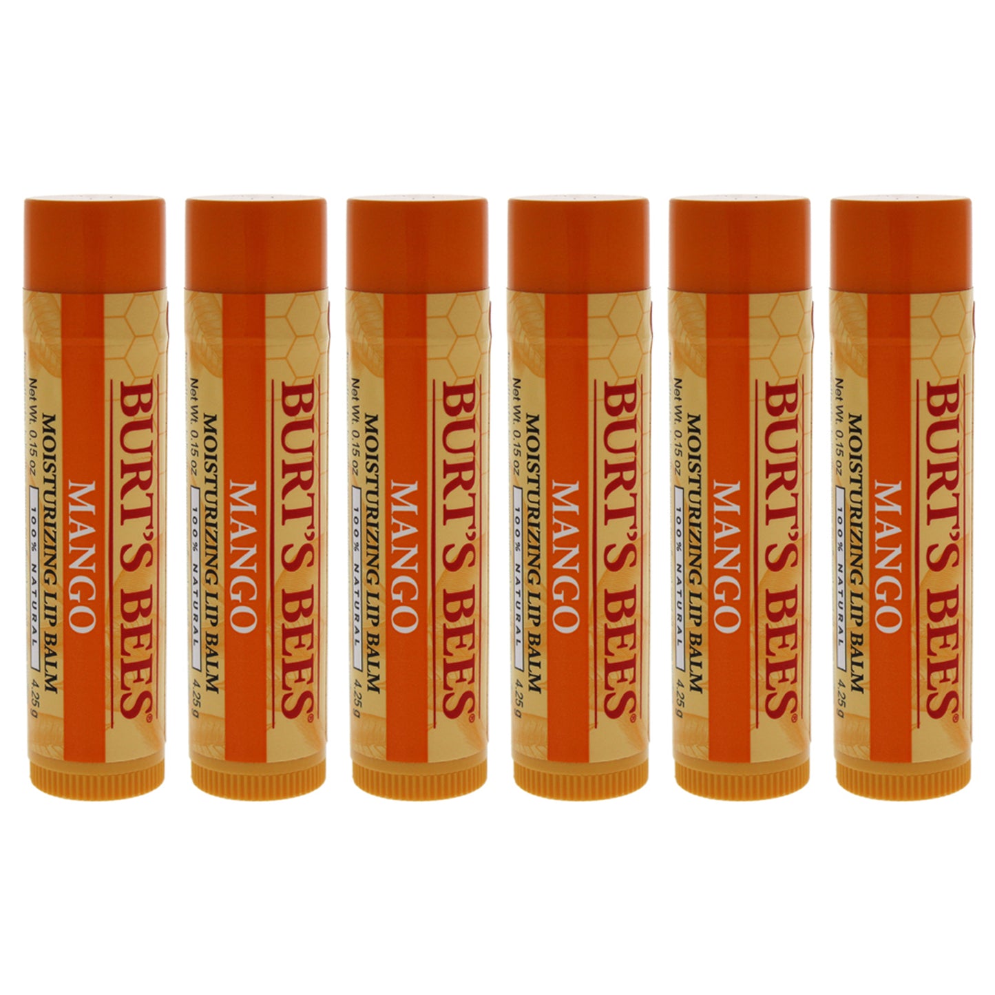 Mango Moisturizing Lip Balm - Pack of 6 0.15 oz Lip Balm