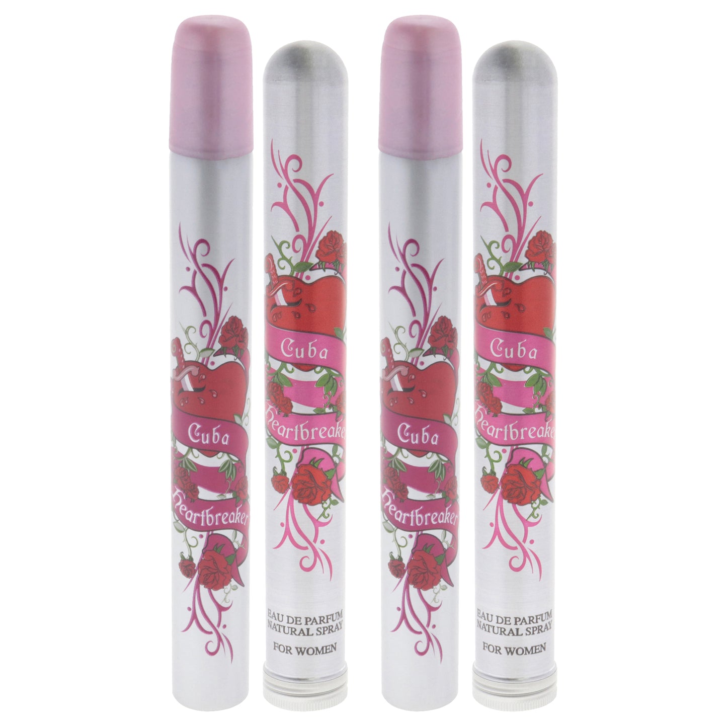 Cuba Heartbreaker by Cuba for Women - 1.17 oz EDP Spray - Pack of 2