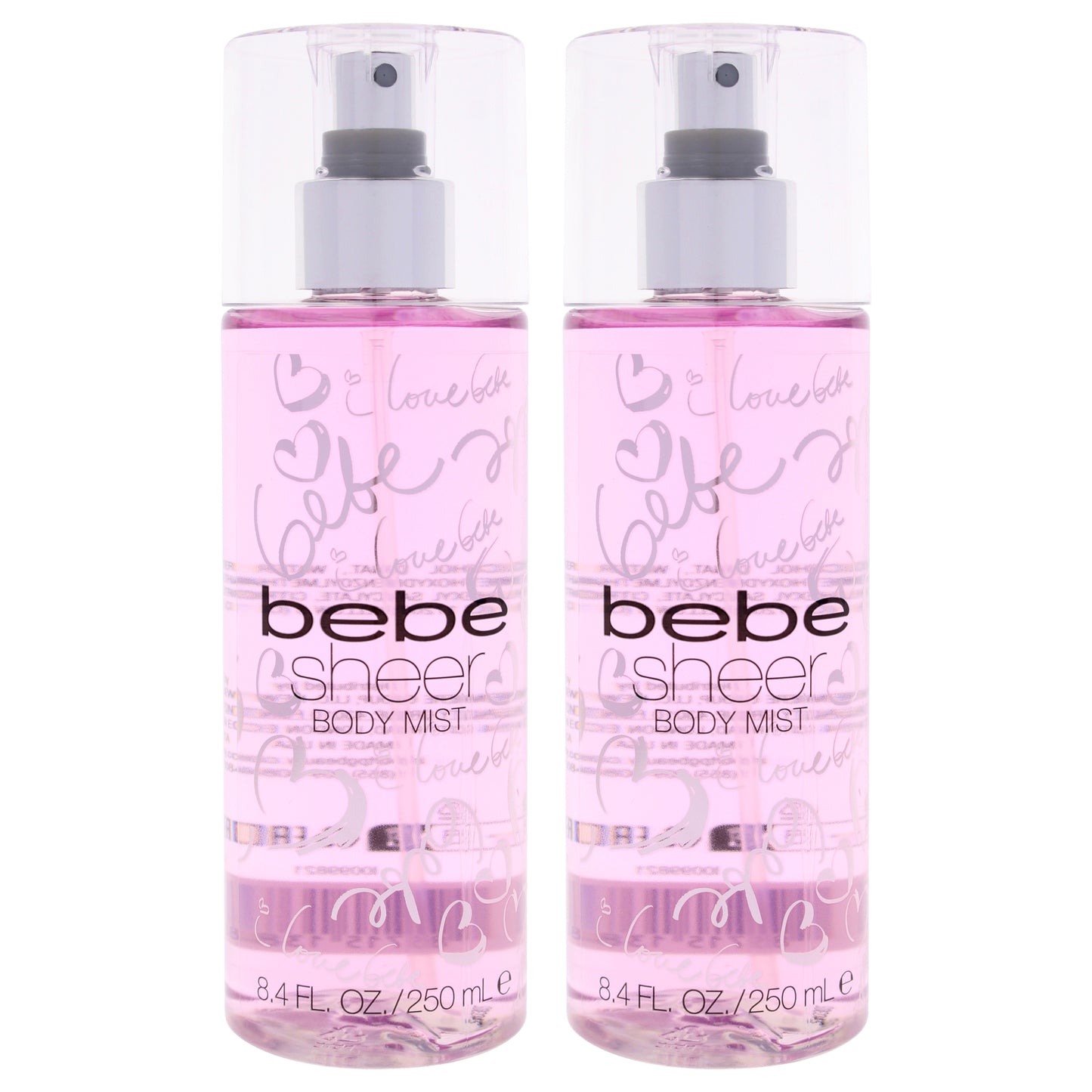 Bebe Sheer by Bebe for Women - 8.4 oz Body Mist - Pack of 2