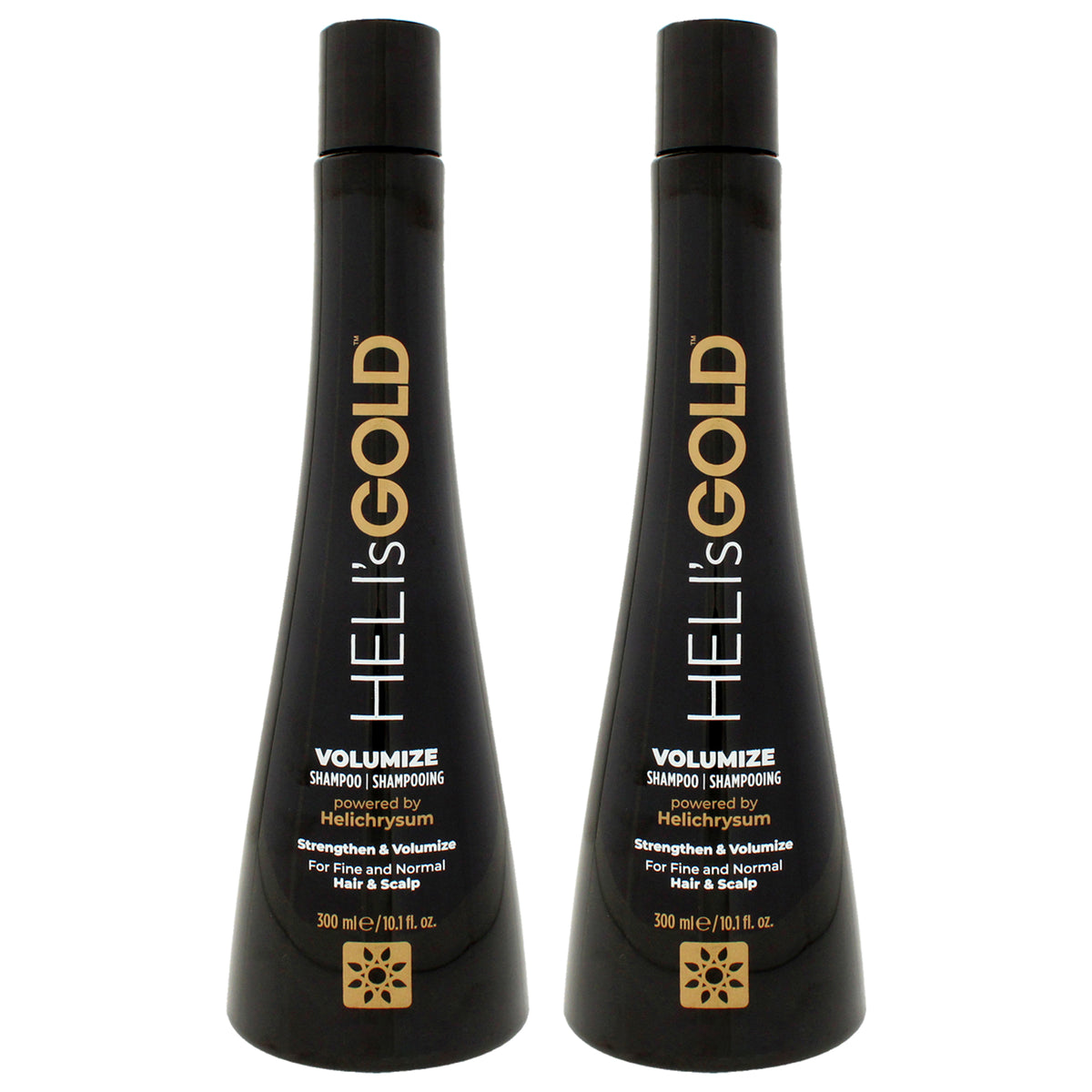 Volumize Shampoo by Helis Gold for Unisex - 10.1 oz Shampoo - Pack of 2