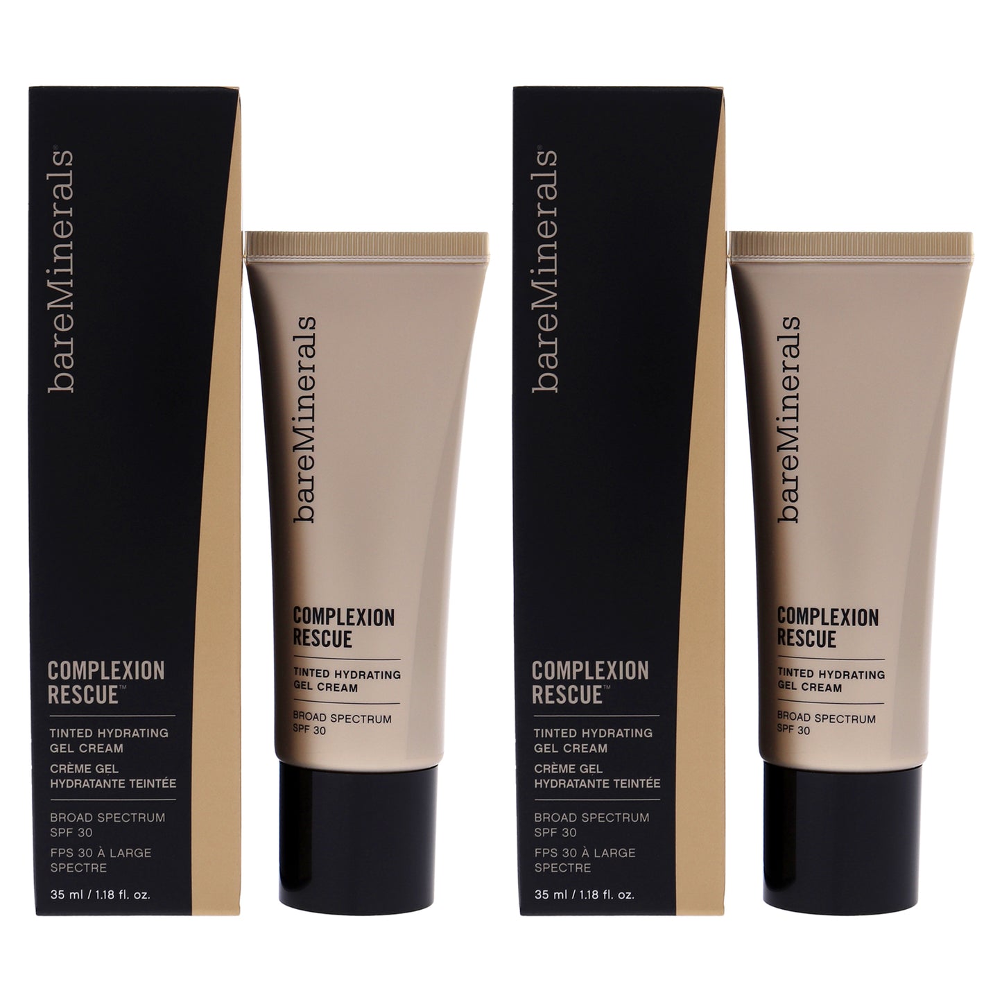 Complexion Rescue Tinted Hydrating Gel Cream SPF 30 - 05 Natural by bareMinerals for Women - 1.18 oz Makeup - Pack of 2
