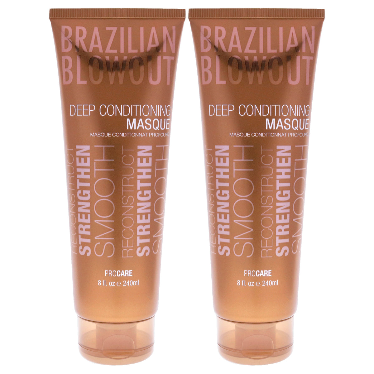Acai Deep Conditioning Masque by Brazilian Blowout for Unisex - 8 oz Mask - Pack of 2