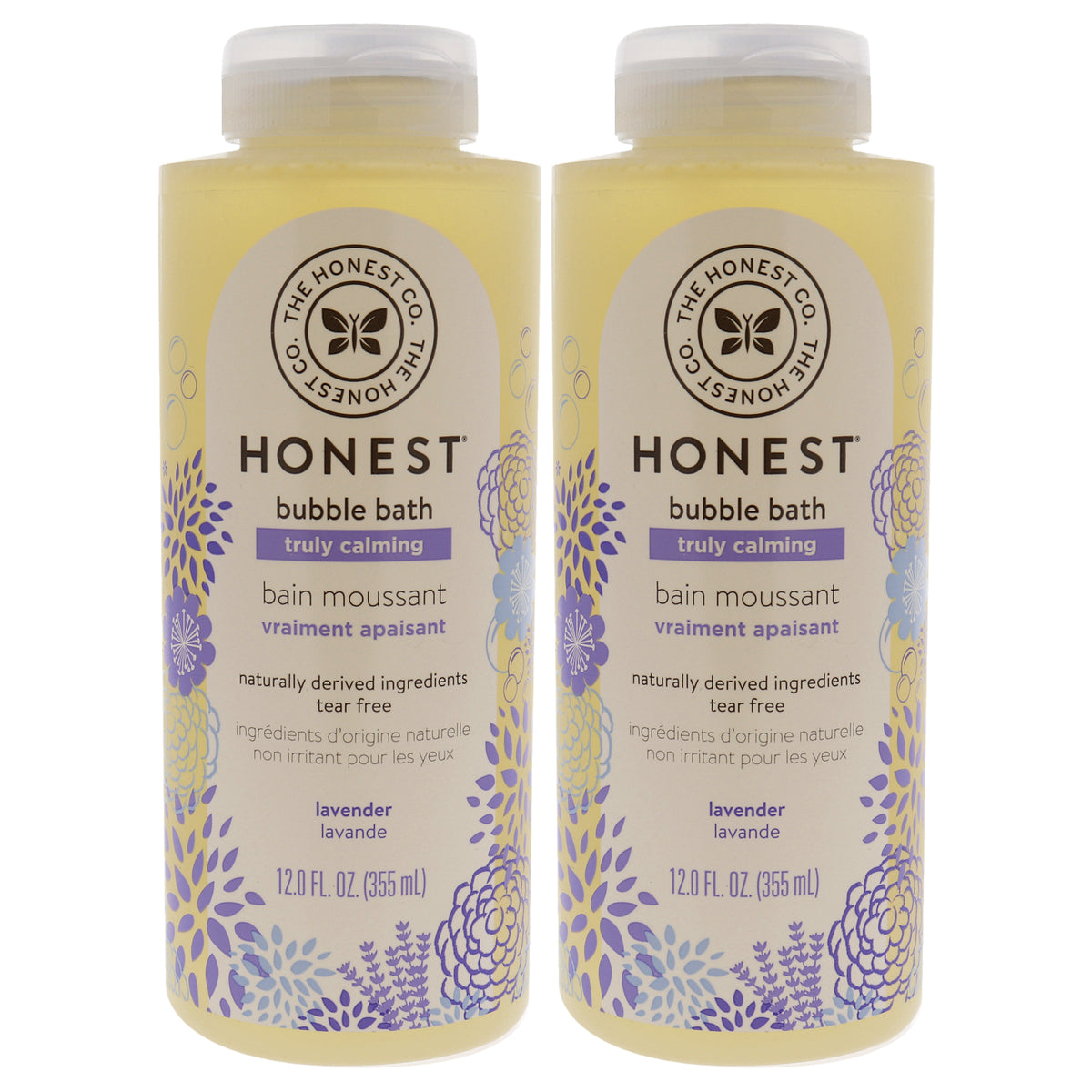 Bubble Bath Truly Calming - Lavender by Honest for Kids - 12 oz Bubble Bath - Pack of 2