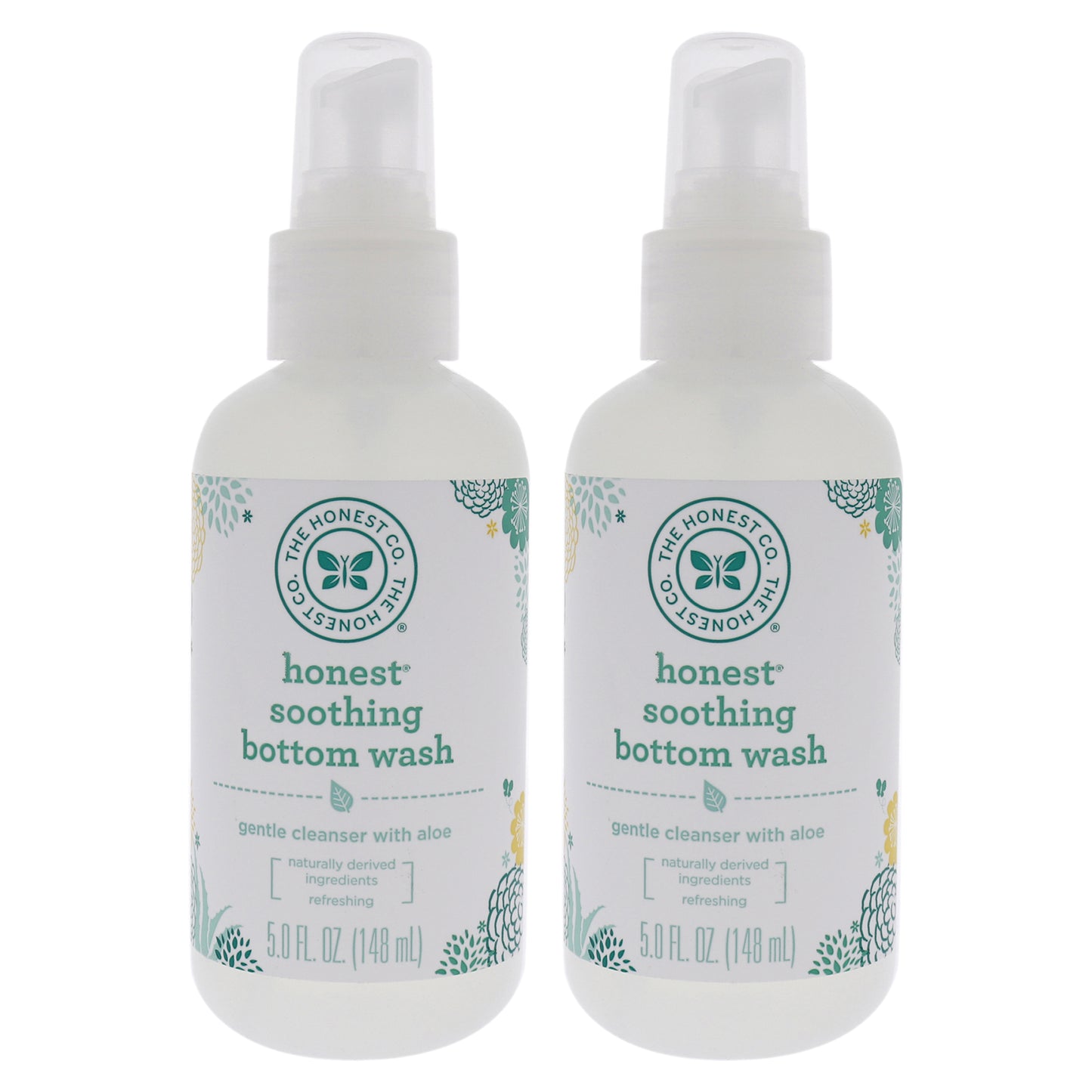 Soothing Bottom Wash by Honest for Kids - 5 oz Cleanser - Pack of 2