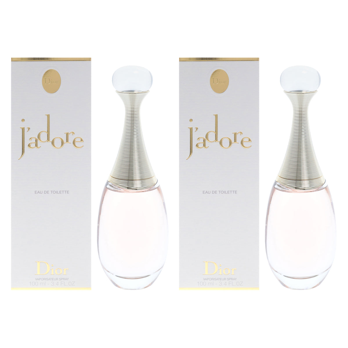 Jadore by Christian Dior for Women - 3.4 oz EDT Spray - Pack of 2