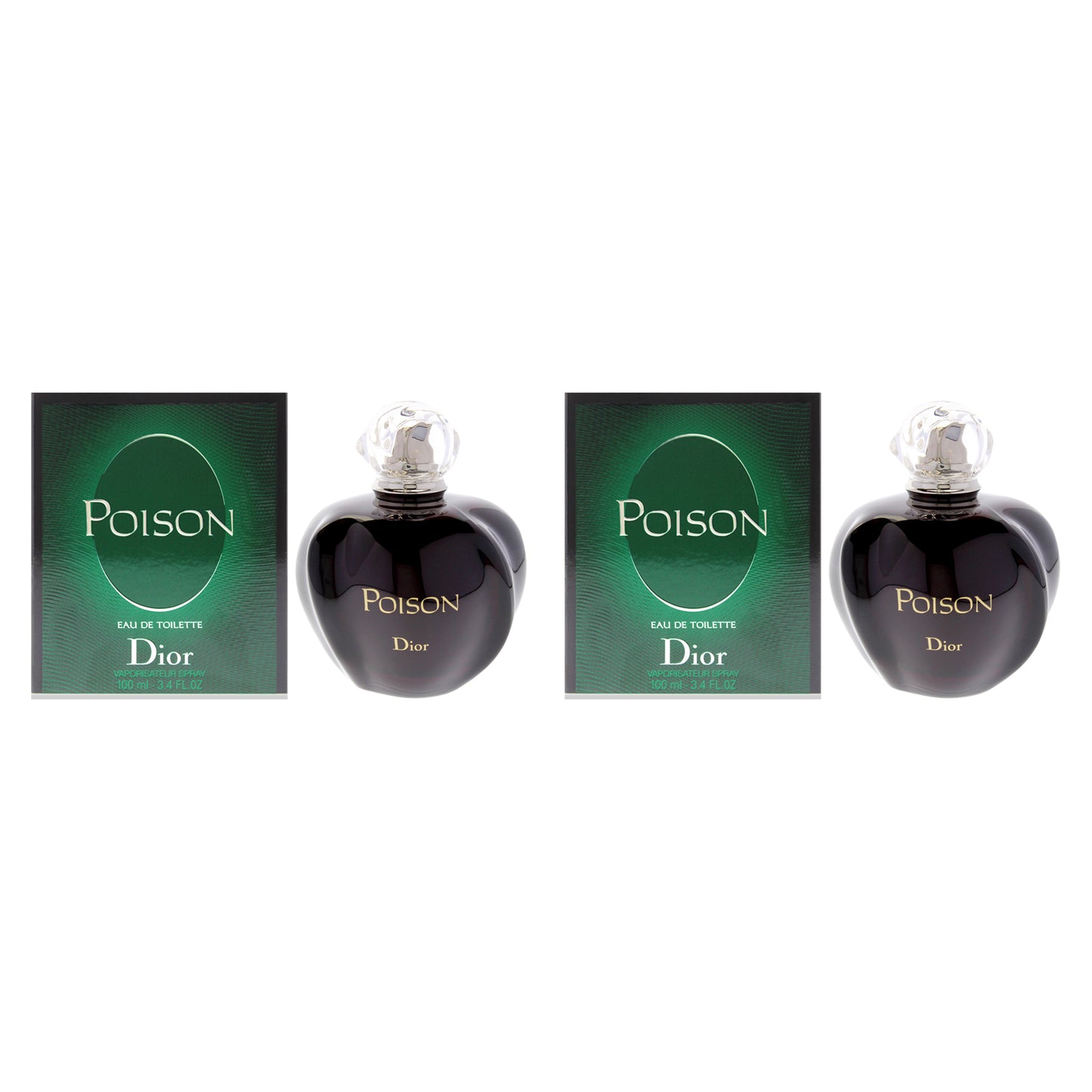 Poison by Christian Dior for Women - 3.4 oz EDT Spray - Pack of 2